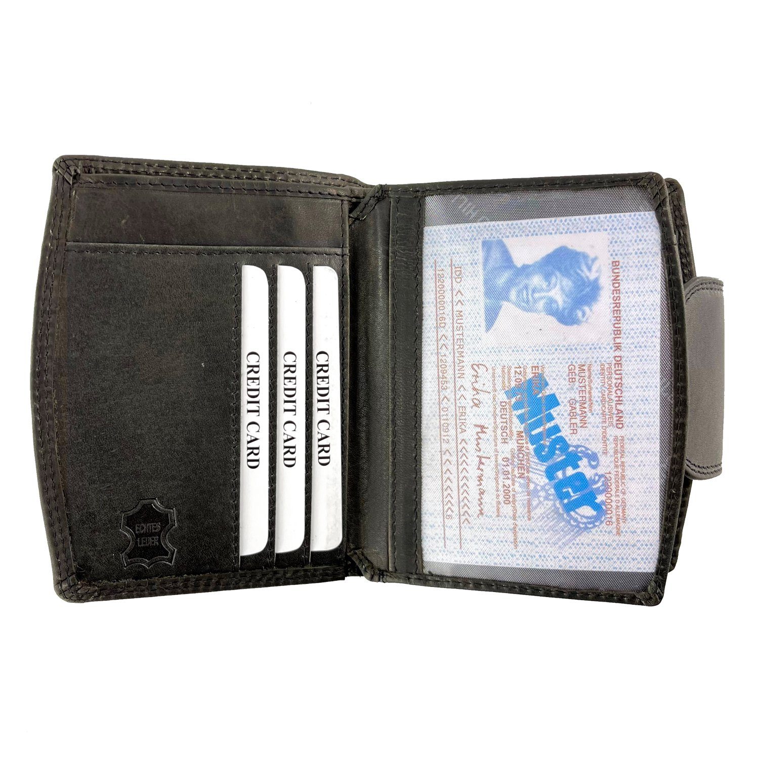 Buffalo Hill Geldbörse Buffalo Hill Geldbörse Unisex 2753, echt Leder