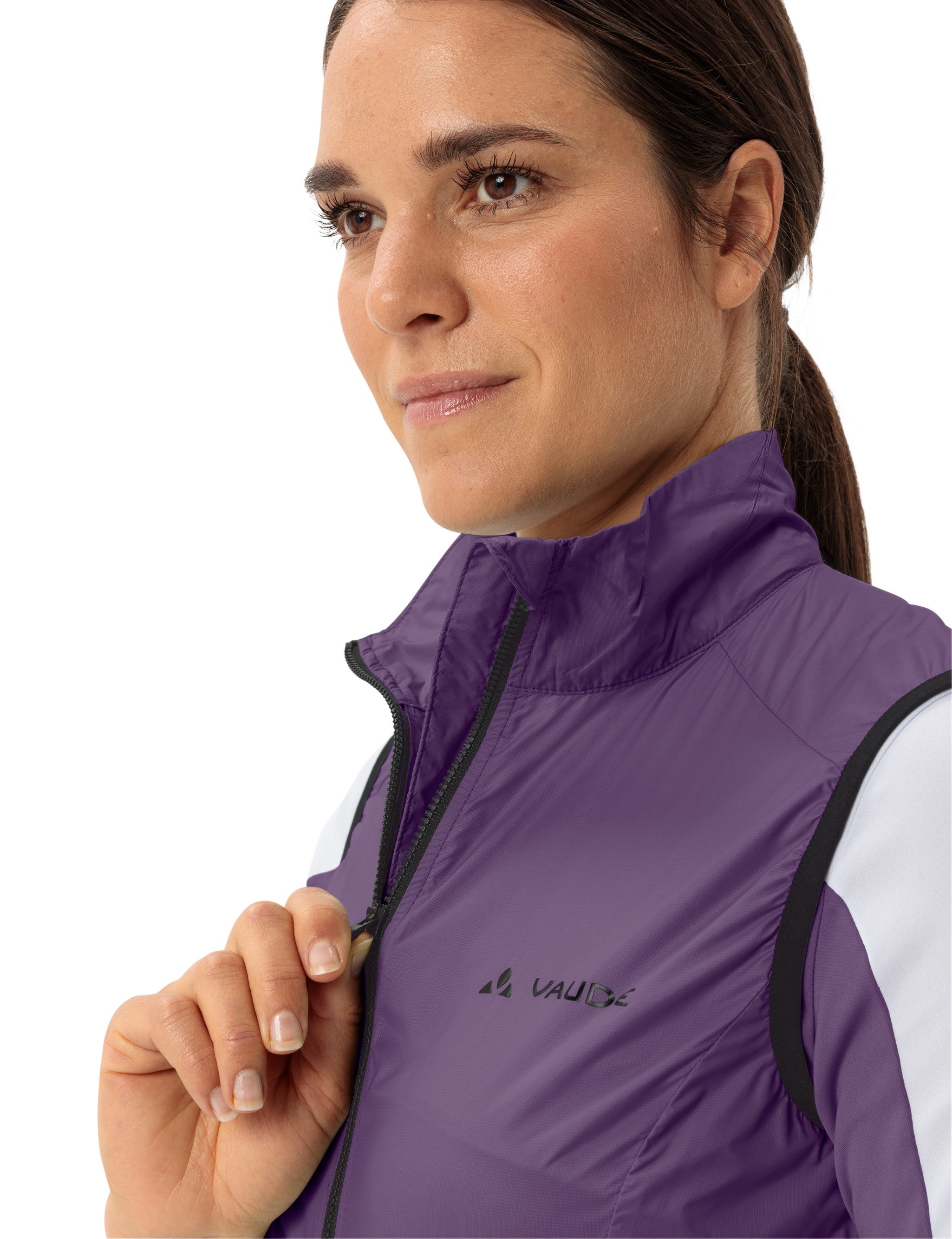 VAUDE Funktionsweste WOMEN'S MATERA AIR VEST leichtes und atmungsaktives Material, winddicht und wasserabweisend