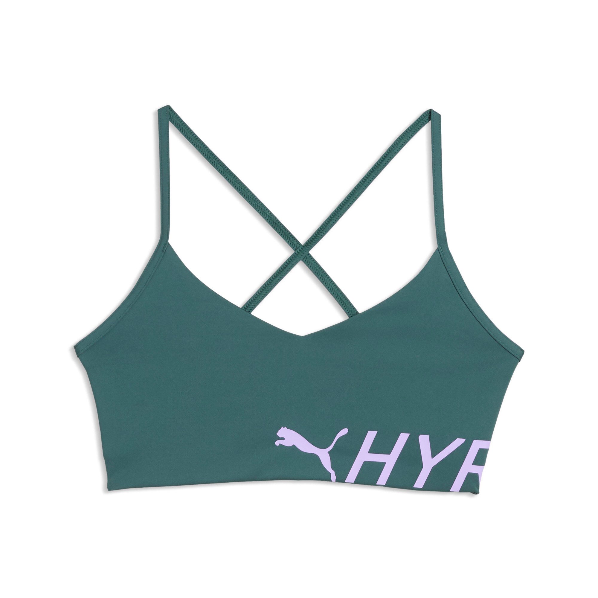 PUMA Sport-BH W X HYROX STRAPPY PWRMODE BRA schmale Passform, für Fitness-Training, sportlicher Stil