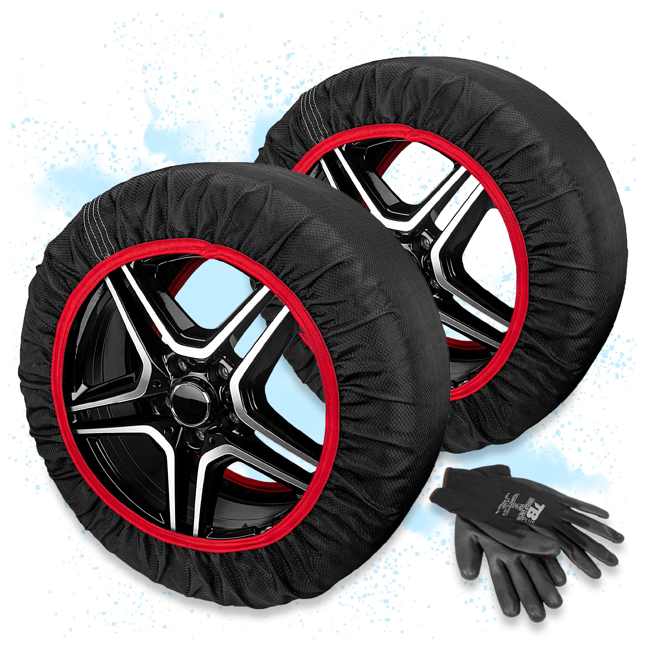 HEYNER Снежные цепи Снежные цепи Textilschneeketten Snowsocks 2 Stück, Размер L 14"-20", (2-tlg)