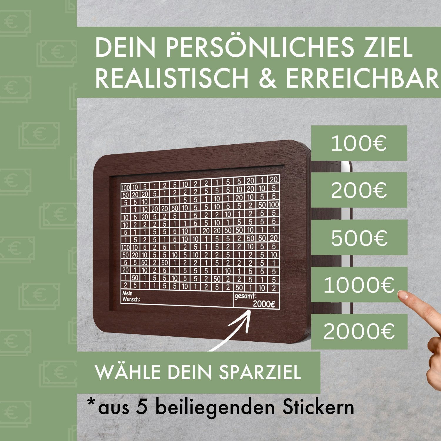LumeeStar Spardose aus Holz mit Ziel günstig online kaufen