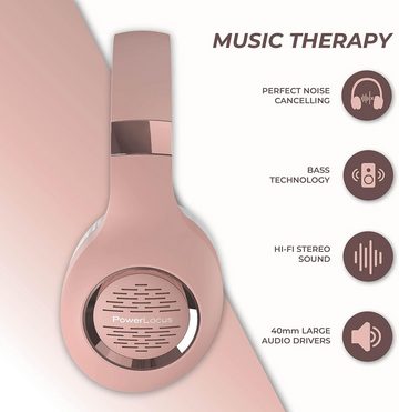 PowerLocus 30 Stunden Spielzeit Headset (Praktische Tragetasche für einfaches Transportieren und Aufbewahren der Kopfhörer unterwegs, perfekt für den aktiven Lebensstil., mit inspirierender Klang, universelle Kompatibilität, robustes Design)