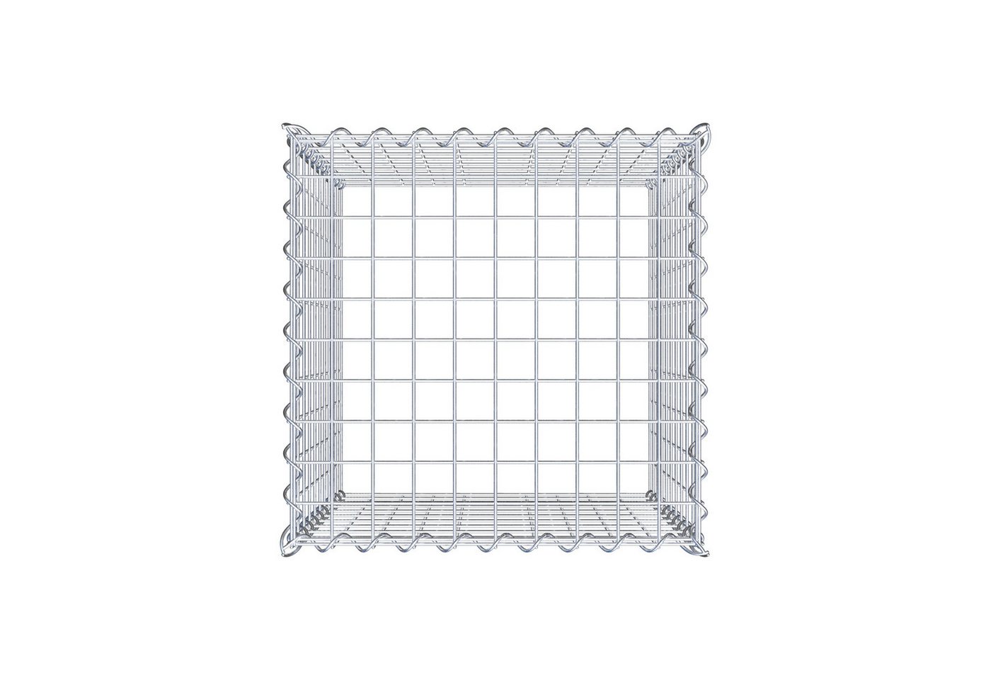 Thumbnail - Gabiona Gabionenzaun Anbaugabione Typ 3 50 cm x 50 cm x 50 cm (L x H x T), Maschenweite 5, (Anbaugabione Typ 3 50 cm x 5...