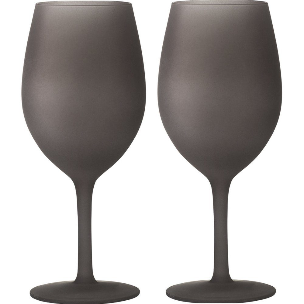 BRUNNER Single Geschirr-Set Set Wineglass Brownsatin, Polycarbonat