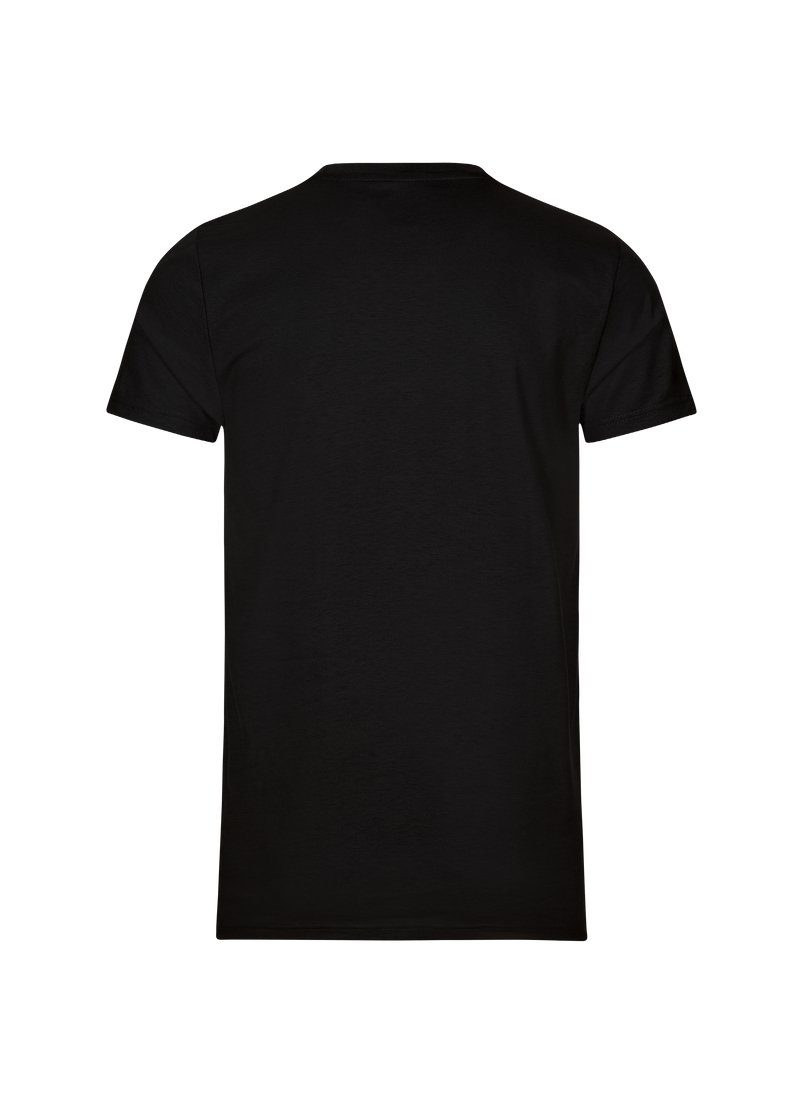 Slim TRIGEMA aus T-Shirt Baumwolle DELUXE T-Shirt Trigema schwarz Fit