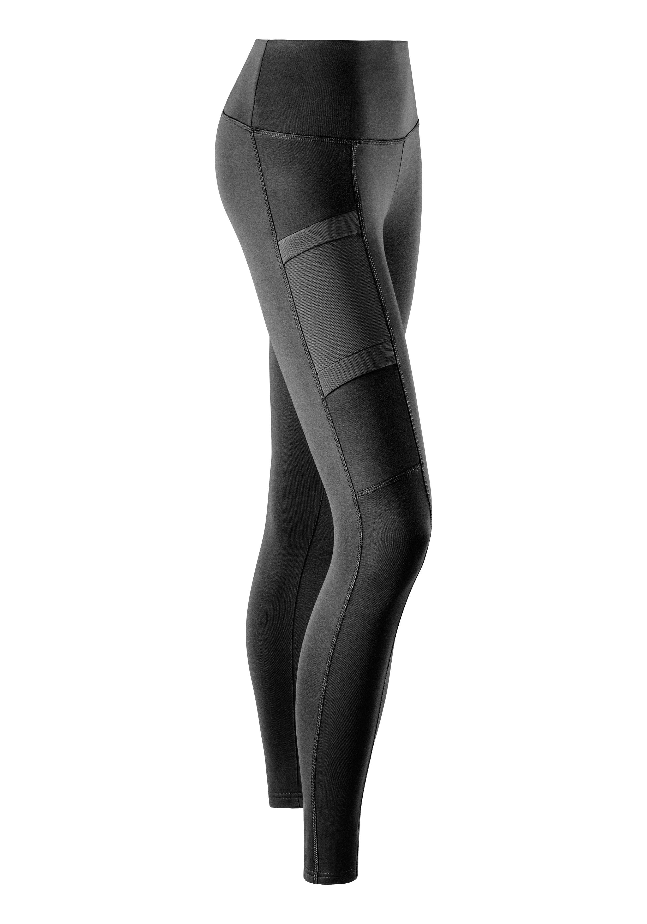 LASCANA ACTIVE Lauftights Hybrid Leggings mit praktischen Thermo-Trekkinghose ; Taschen schwarz