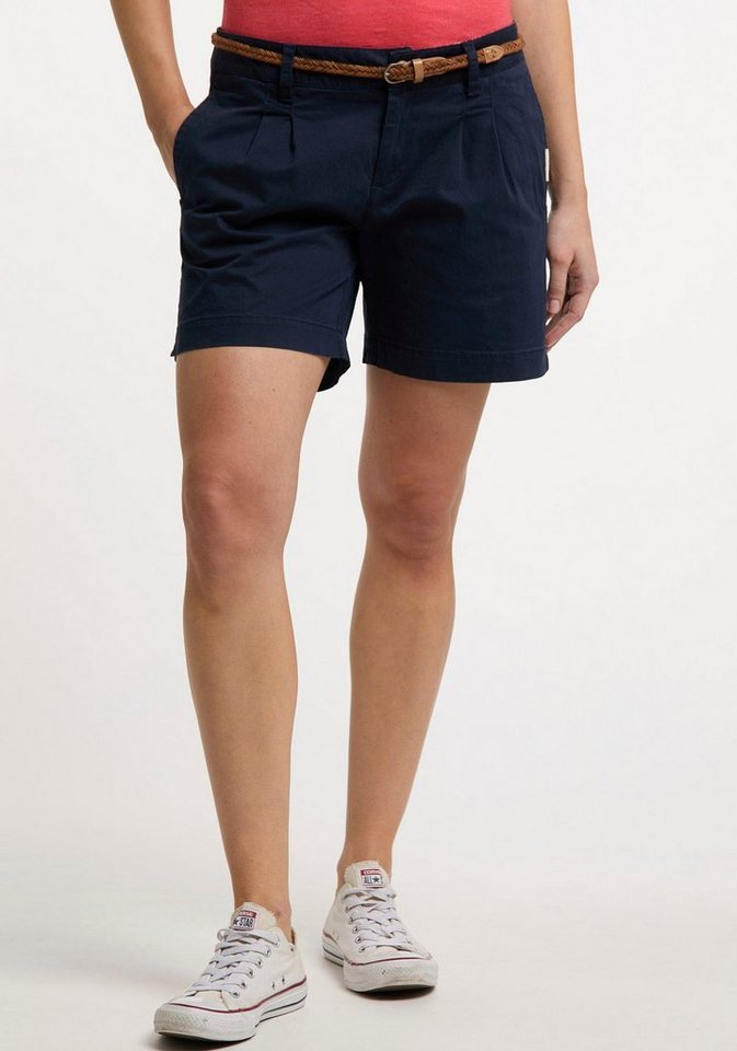 Ragwear Shorts TETTO ORGANIC GOTS inklusive schönem Flechtgürtel