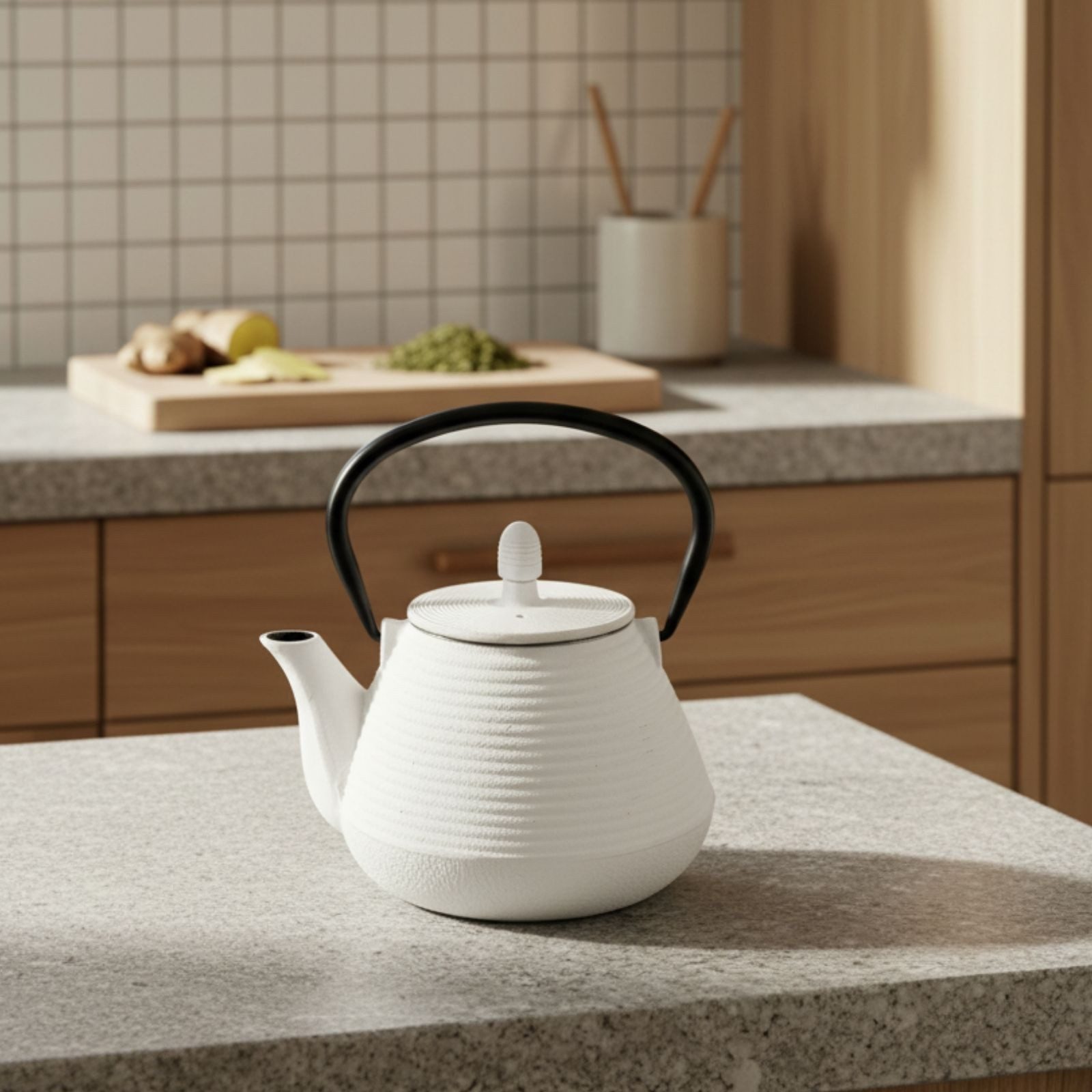 AROMELIO Teekanne Teekanne aus Gusseisen mit Sieb YUKI, 1000 ml