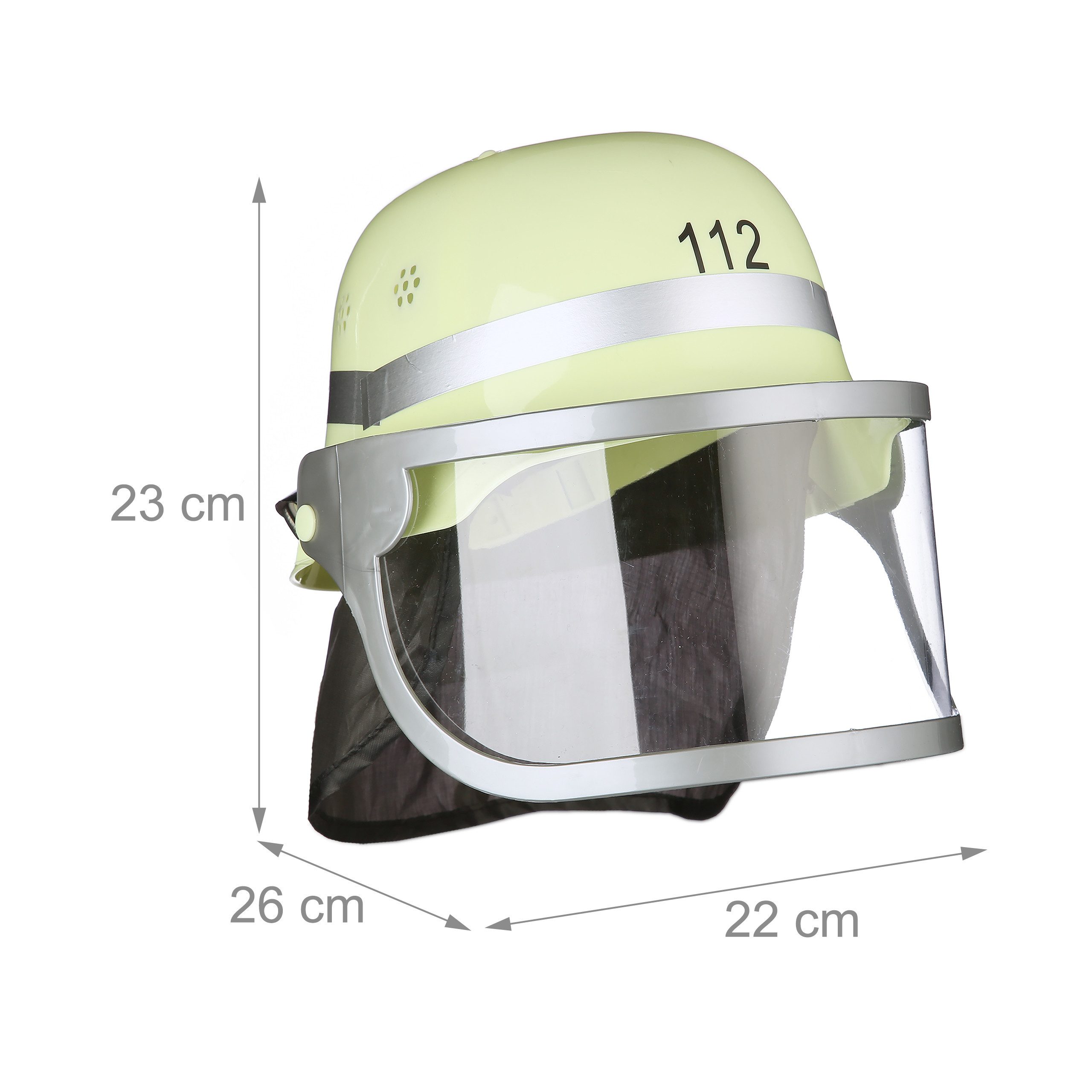 relaxdays Feuerwehrhelm 12 x Feuerwehrhelm Kinder