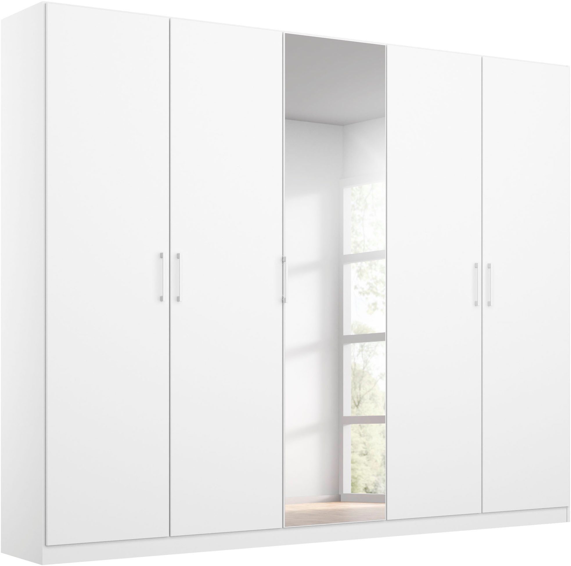 rauch Kleiderschrank Schrank Mehrzweckschrank Garderobenschrank Schlafzimmer Möbel THOR (3 verschiedene Ausstattungen BASIC/CLASSIC/PREMIUM (inkl. SOFT-CLOSE) mit farblich passenden, modernen Metallgriffen MADE IN GERMANY
