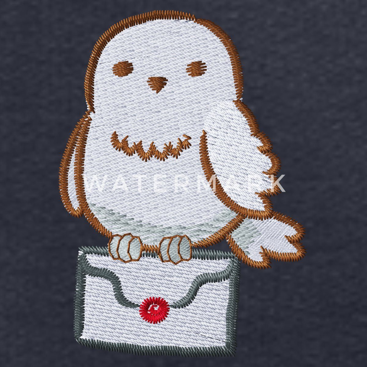 Spreadshirt Hoodie Harry Potter Hedwig Mit Briefumschlag Stick Kinder Premium Hoodie (1-tlg)