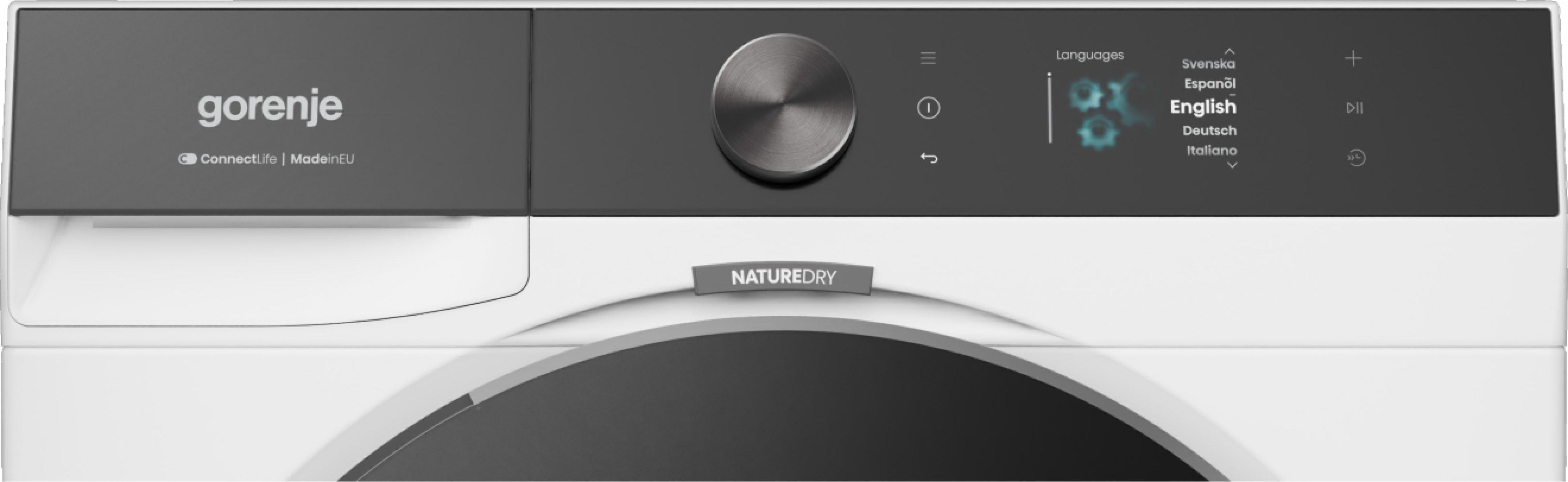 GORENJE Wärmepumpentrockner G800 DG89BP, TFT-Farb-Display, NatureDry Schonung, TangleFree