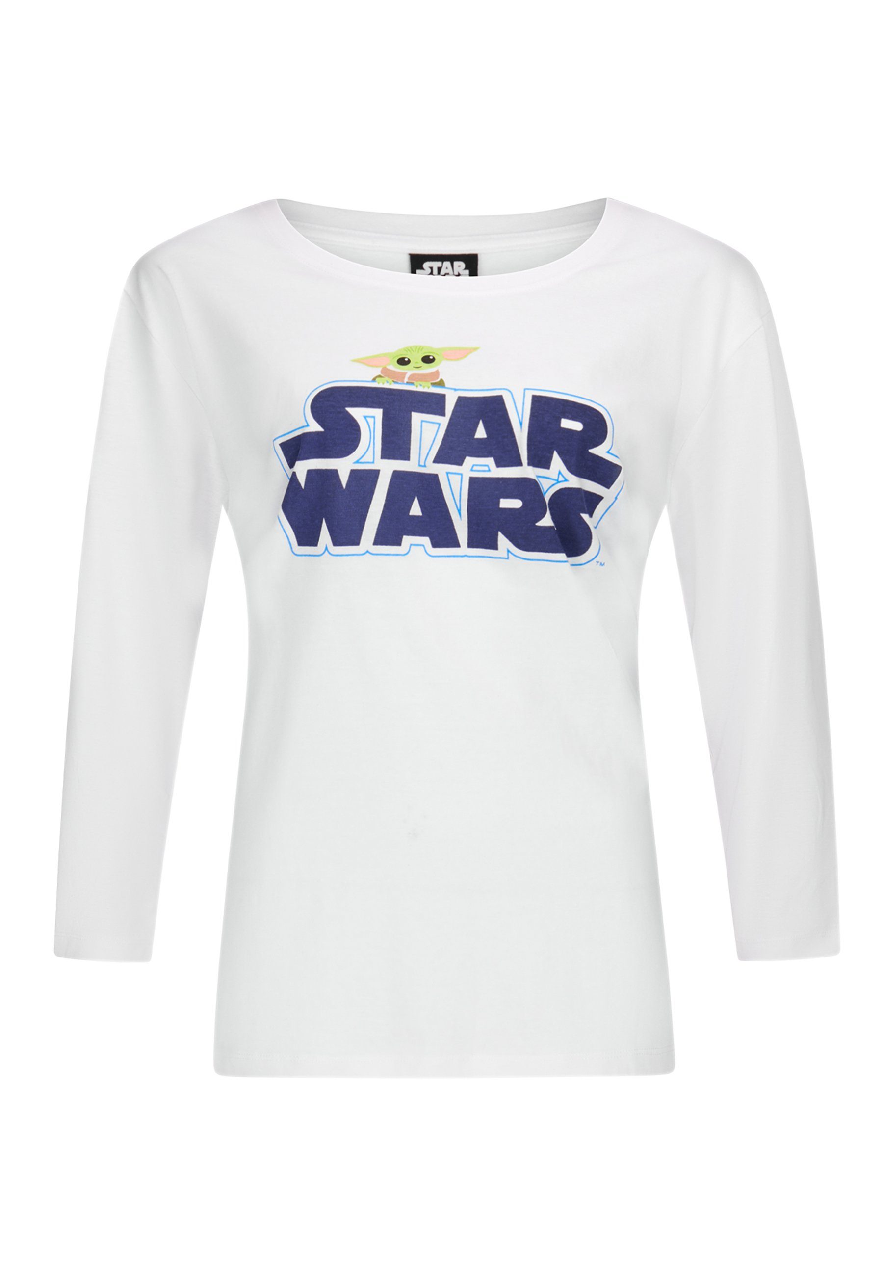Star Star (2 Lang tlg) Wars Schlafhose Damen Schlafanzug Langarm-Shirt mit Pyjama-Set Yoda Wars
