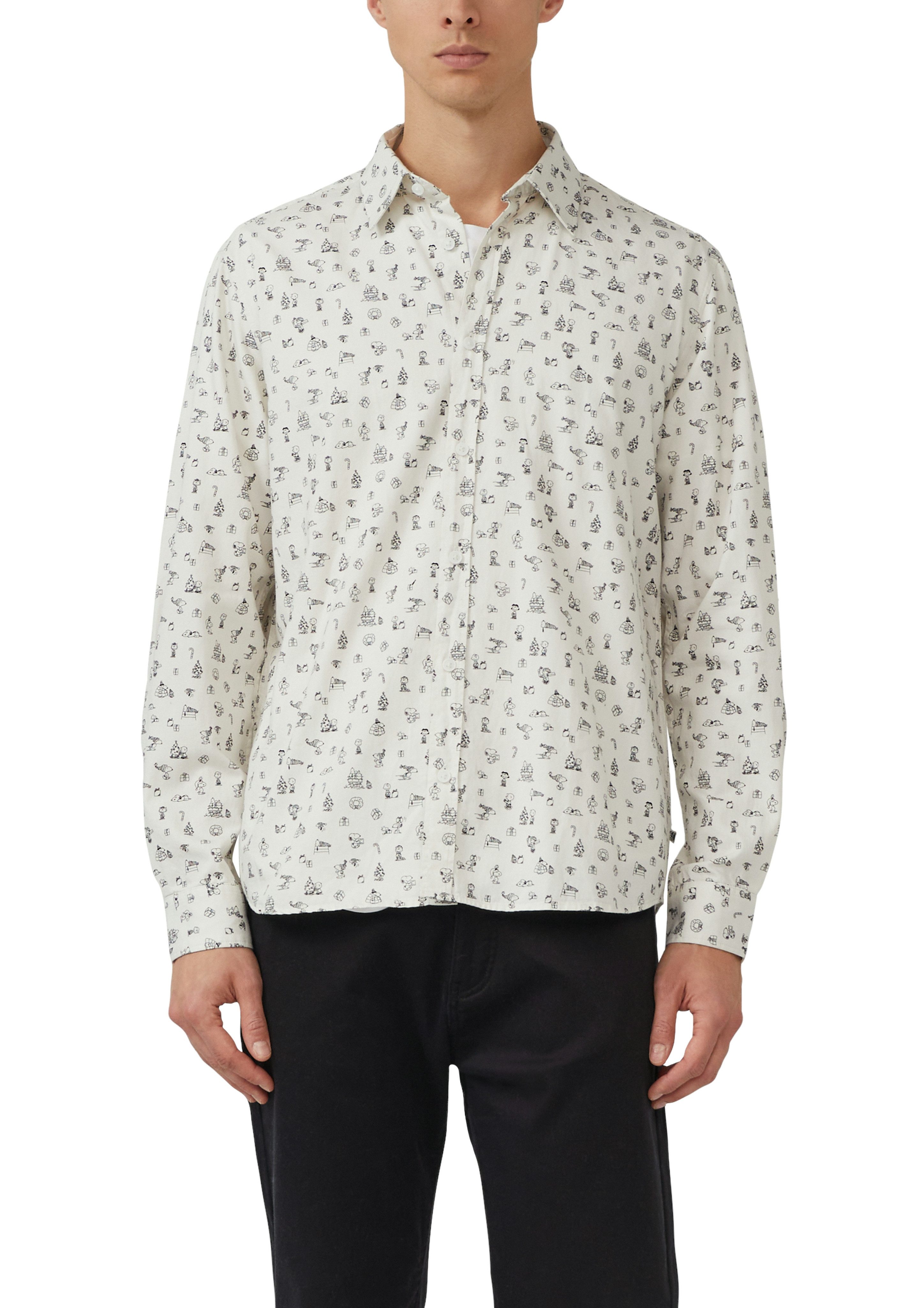 s.Oliver Langarmhemd mit Peanuts®-Print günstig online kaufen