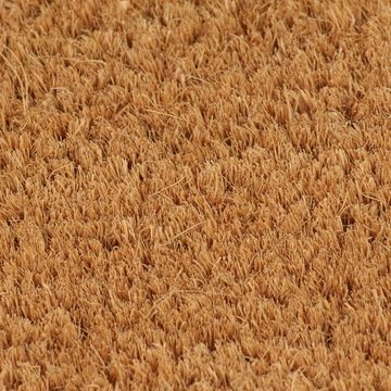 Fußmatte Fußmatte Natur Halbrund 40x60 cm Kokosfaser Getuftet Abtreter, vidaXL, Rechteck, Höhe: 0 mm