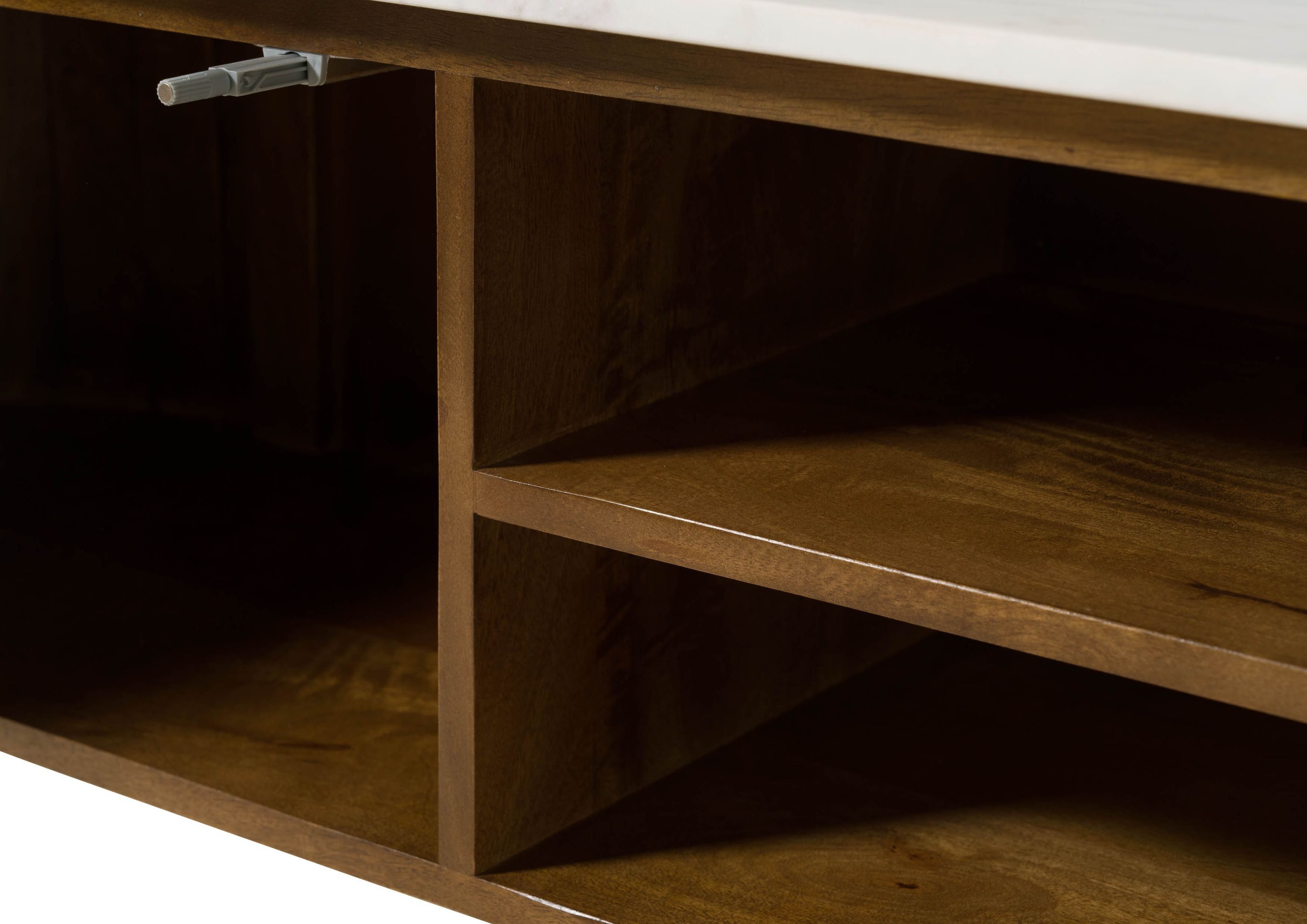 Massivmoebel24 TV-Board (Massivholz), Mango 220x36x51 braun lackiert / Marm günstig online kaufen