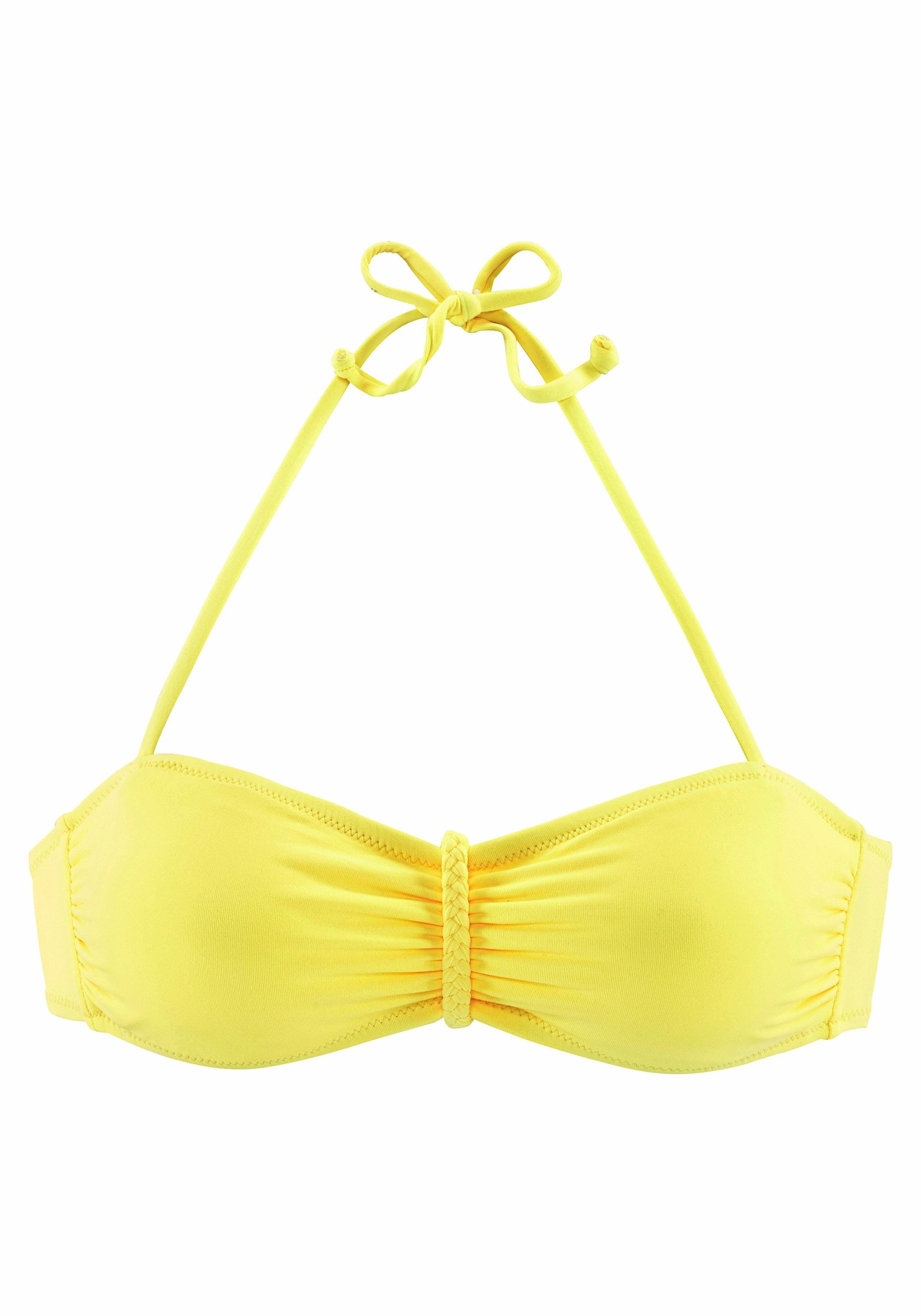 Buffalo Bandeau-Bikini-Top Happy, mit geflochtenem Detail günstig online kaufen