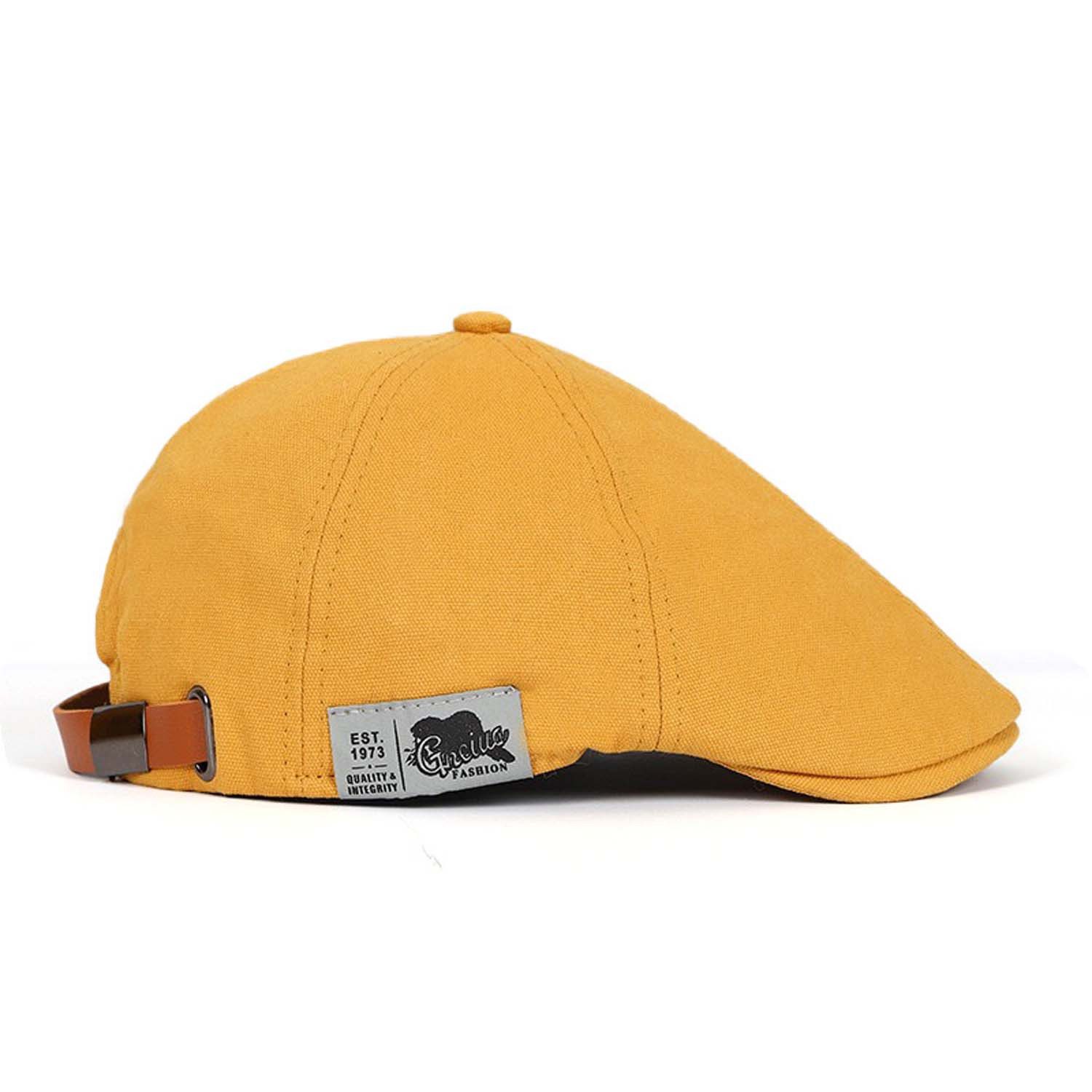 Oemmn Flat Cap Unisex Schiebermütze mit Shirm Feldmütze, Gatsby Cap
