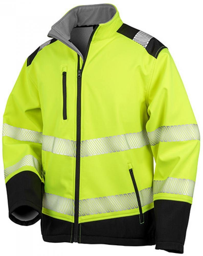 Arbeitsjacke Herren Jacke Printable Ripstop Safety Softshell Jacket