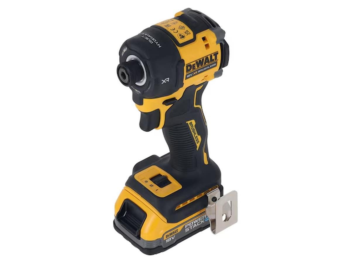 DeWalt Akku-Schlagschrauber Hydraulisch 1/4" 18V/1,7Ah, 56 Nm, (Akku-Schlagschrauber-Set mit 2 Akkus, Ladegerät und TSTAK-Systemkoffer)