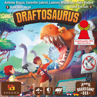 Board Game Box Spiel, Brettspiel Draftosaurus