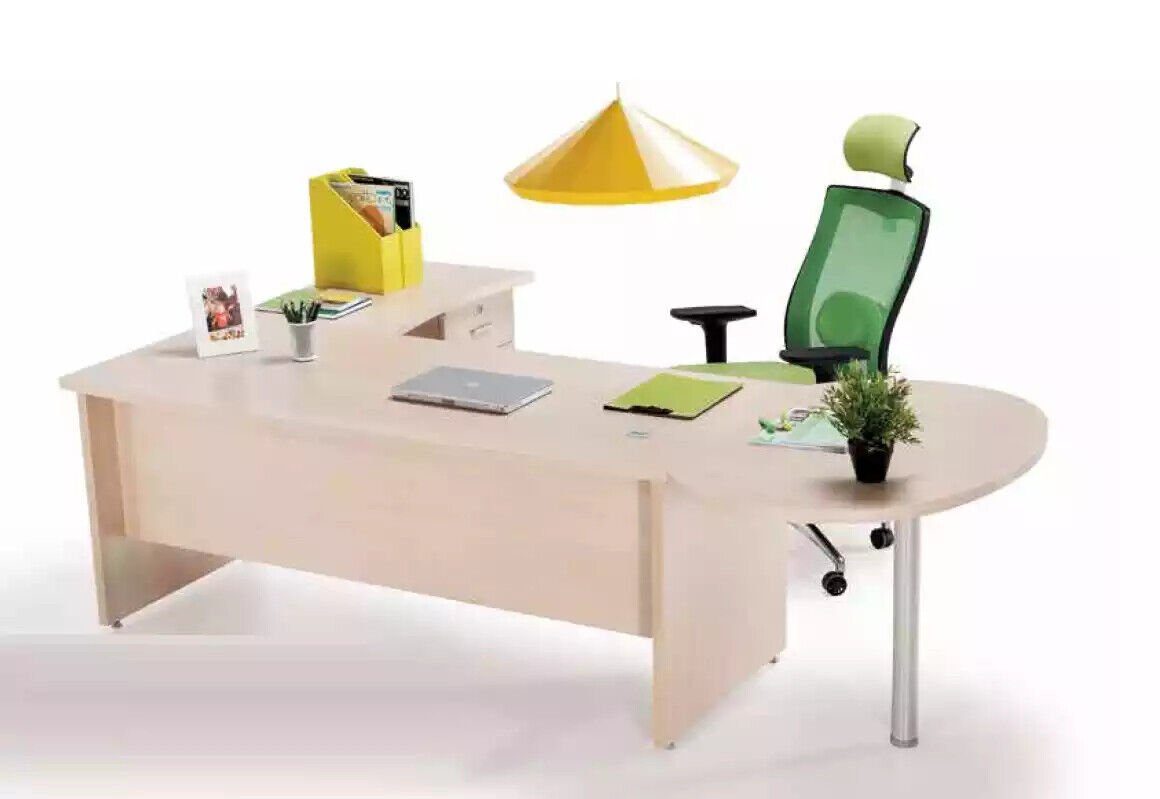 JVmoebel Eckschreibtisch Moderner Büro Exklusiver beige Eckschreibtisch Schreibtisch Kommode (2-St., Eckschreibtisch/Kommode)