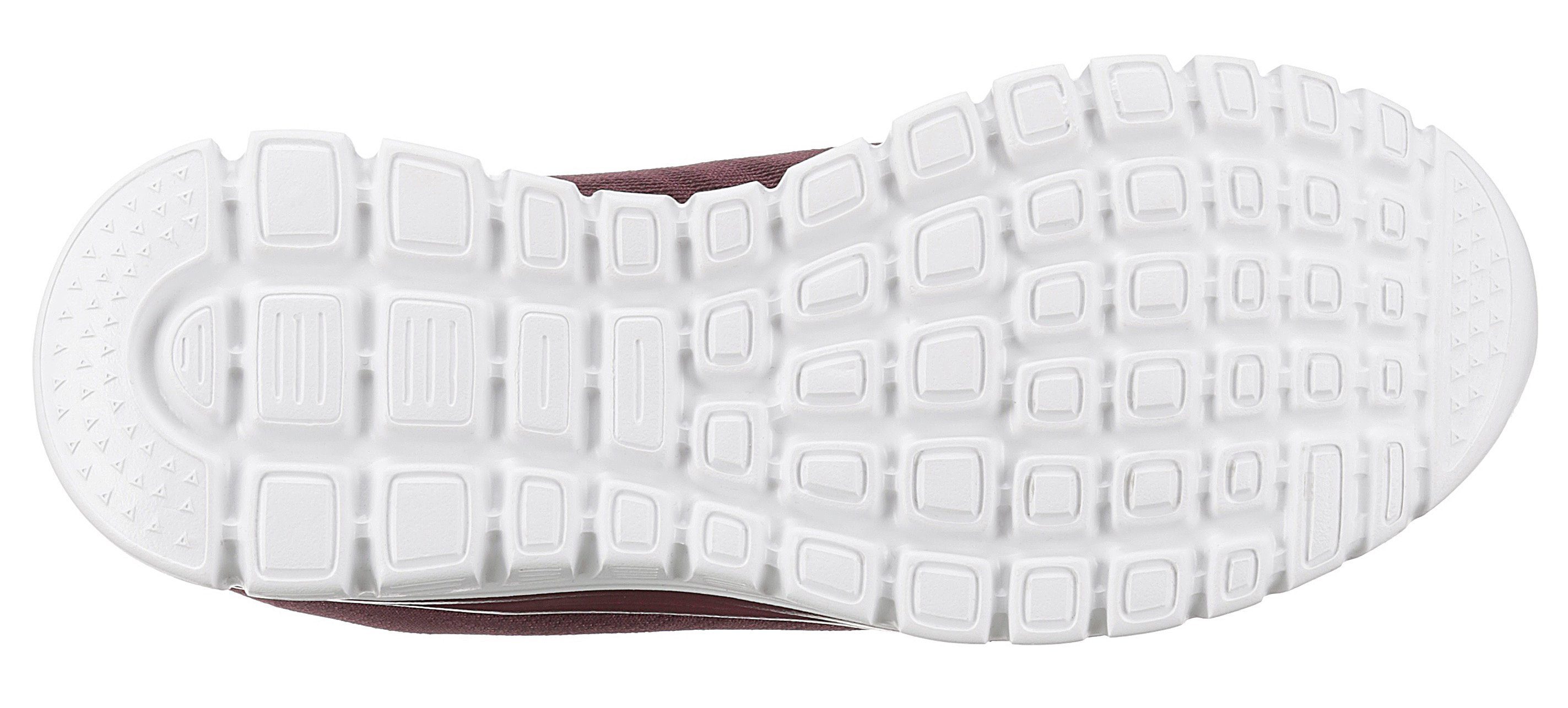 Get - Dämpfung Foam durch Graceful Sneaker Memory Skechers Connected bordeaux mit