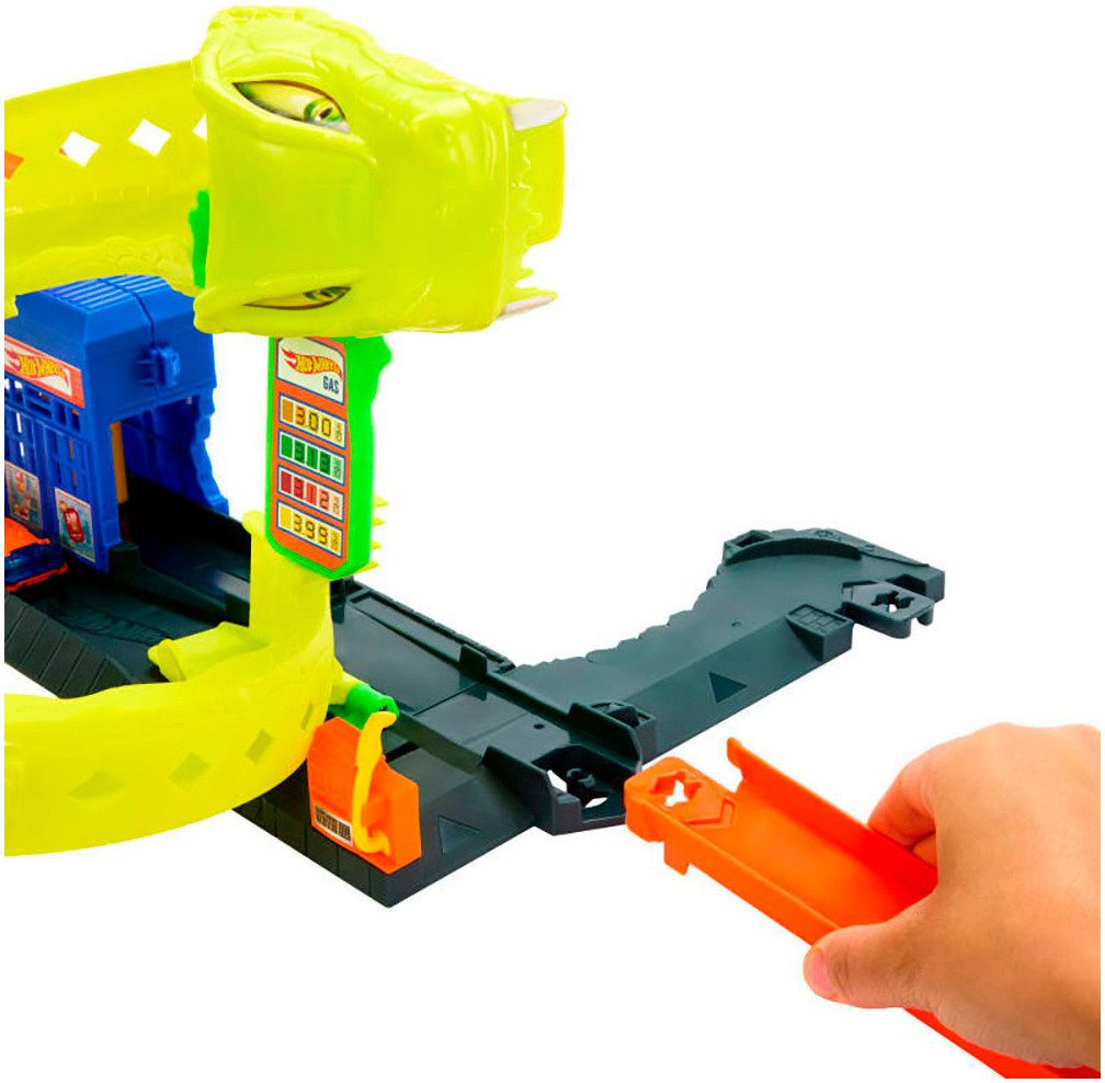 Hot Wheels Spiel-Gebäude Schlangen-Spiralattacke, inklusive Fahrzeug günstig online kaufen