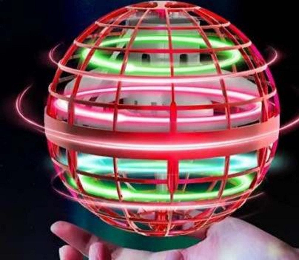Wiztex Fiegender Ball - Wiederaufladbare RGB-Lichter Schwebeball Kinderr Spielzeug-Drohne