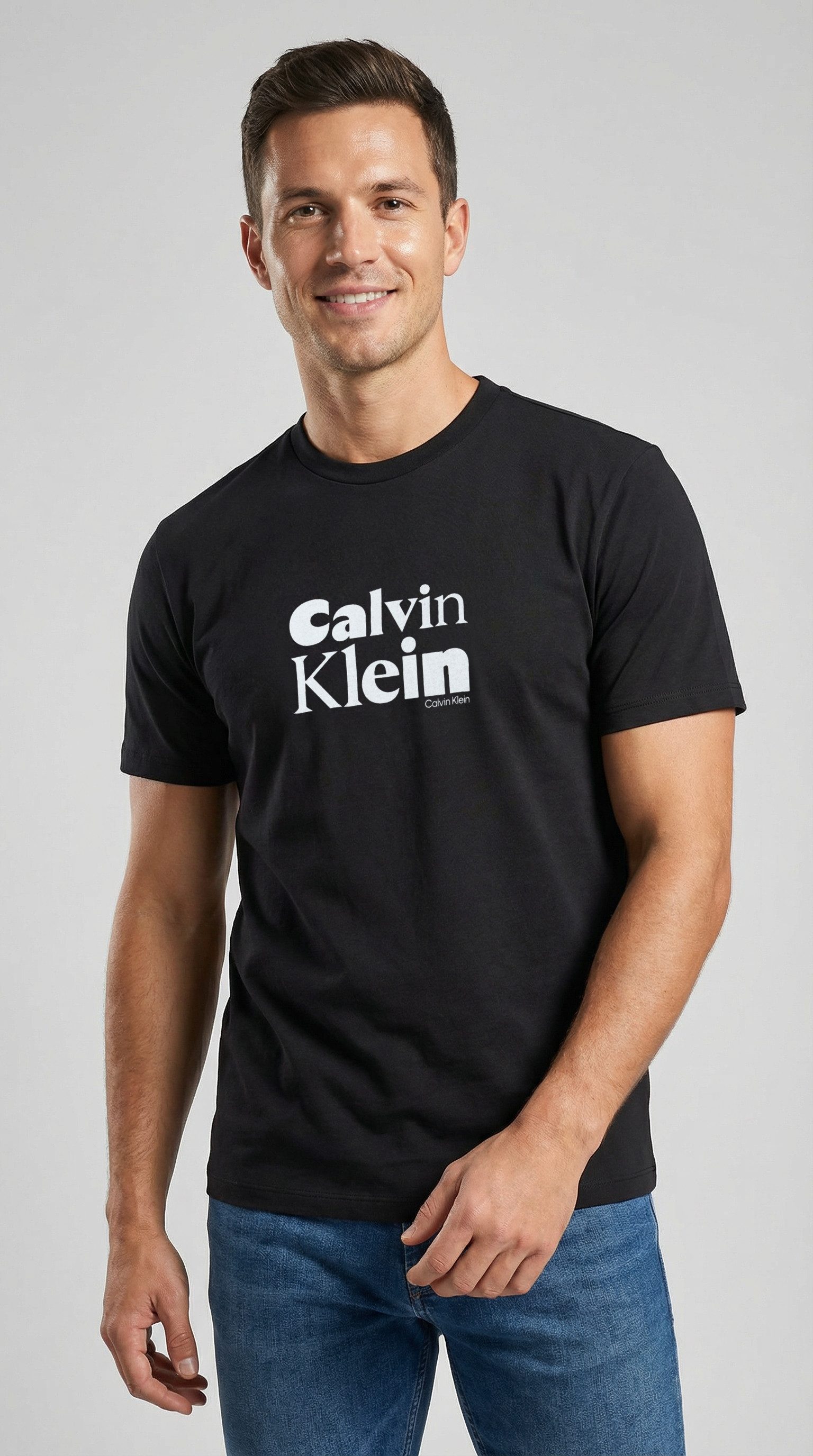 Calvin Klein T-Shirt SS 30S EU CALVIN KLEIN BOLD GRAP Mit Rundhalsausschnit günstig online kaufen