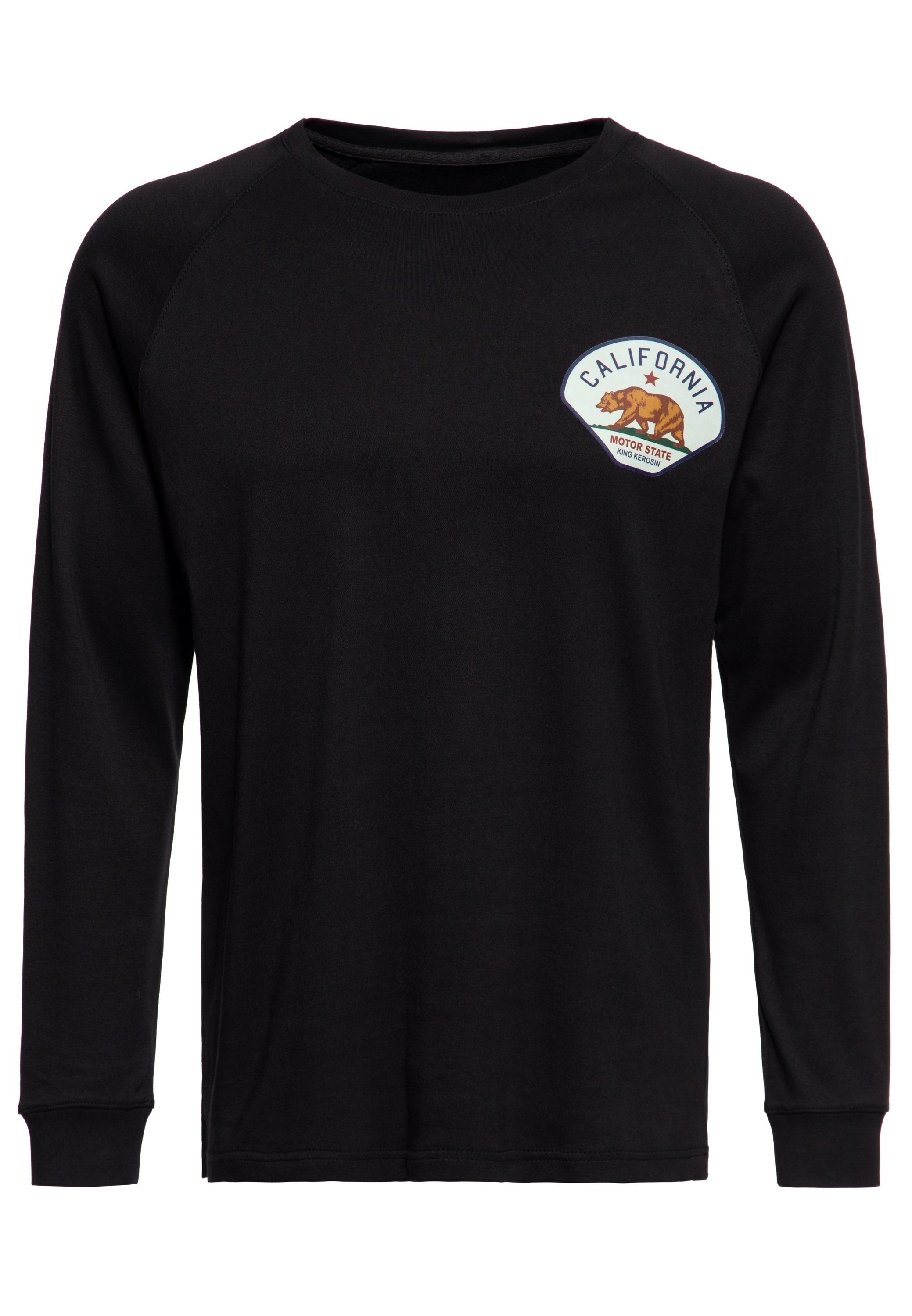 KingKerosin Longsleeve California Motor State mit BrustPrint