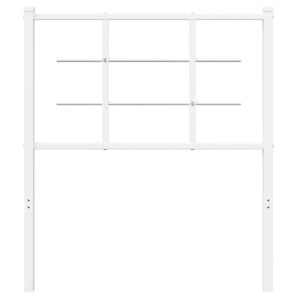 vidaXL Bett Ersatz-Kopfteil Metall Weiß 75 cm (1-tlg)