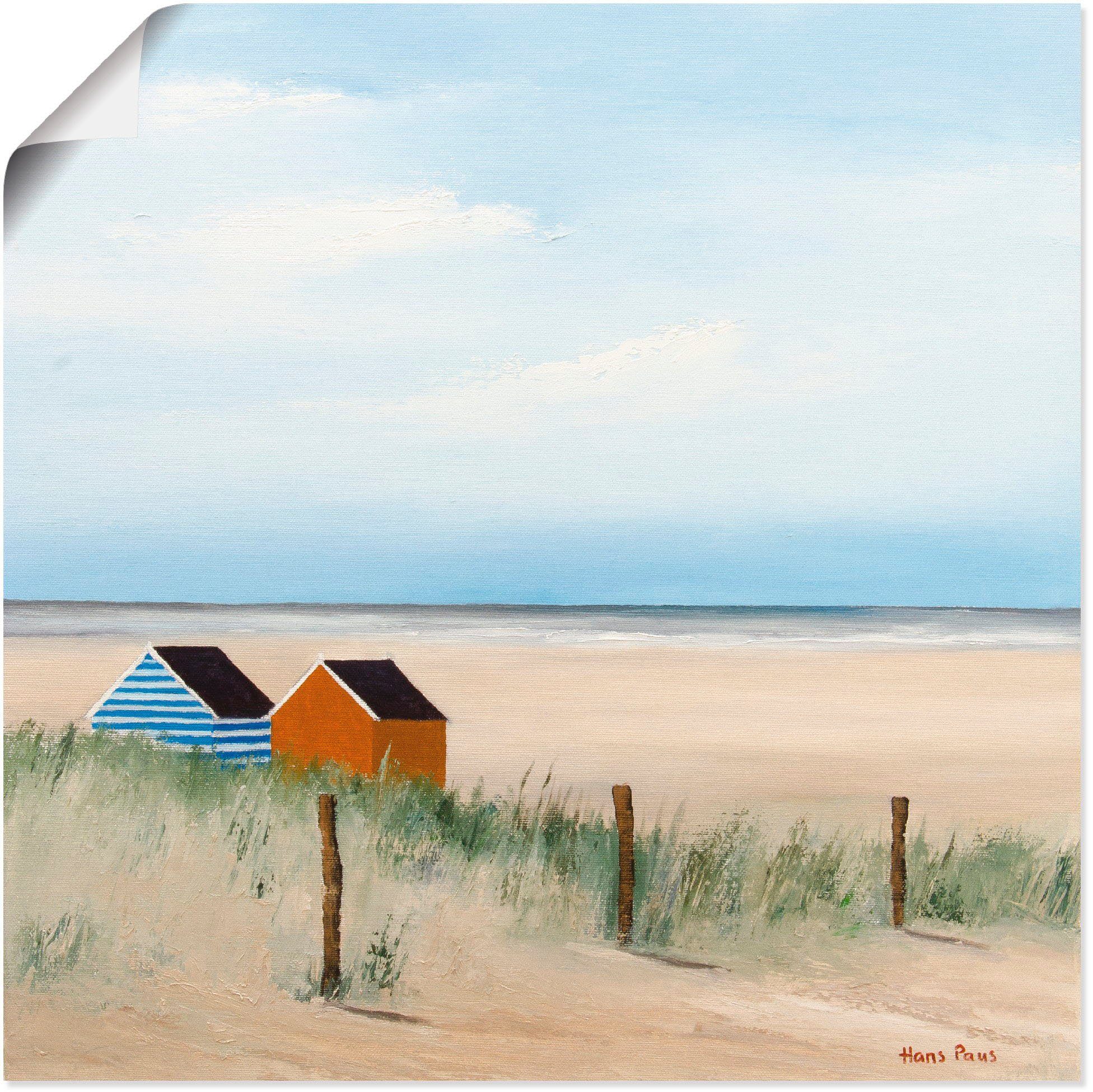 Artland Wandbild Sonniger Morgen V, Strand (1 St), als Leinwandbild, Poster günstig online kaufen