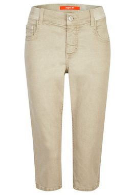 ANGELS Slim-fit-Jeans Jeans OSFA Capri mit Coloured Denim mit Label-Applikationen