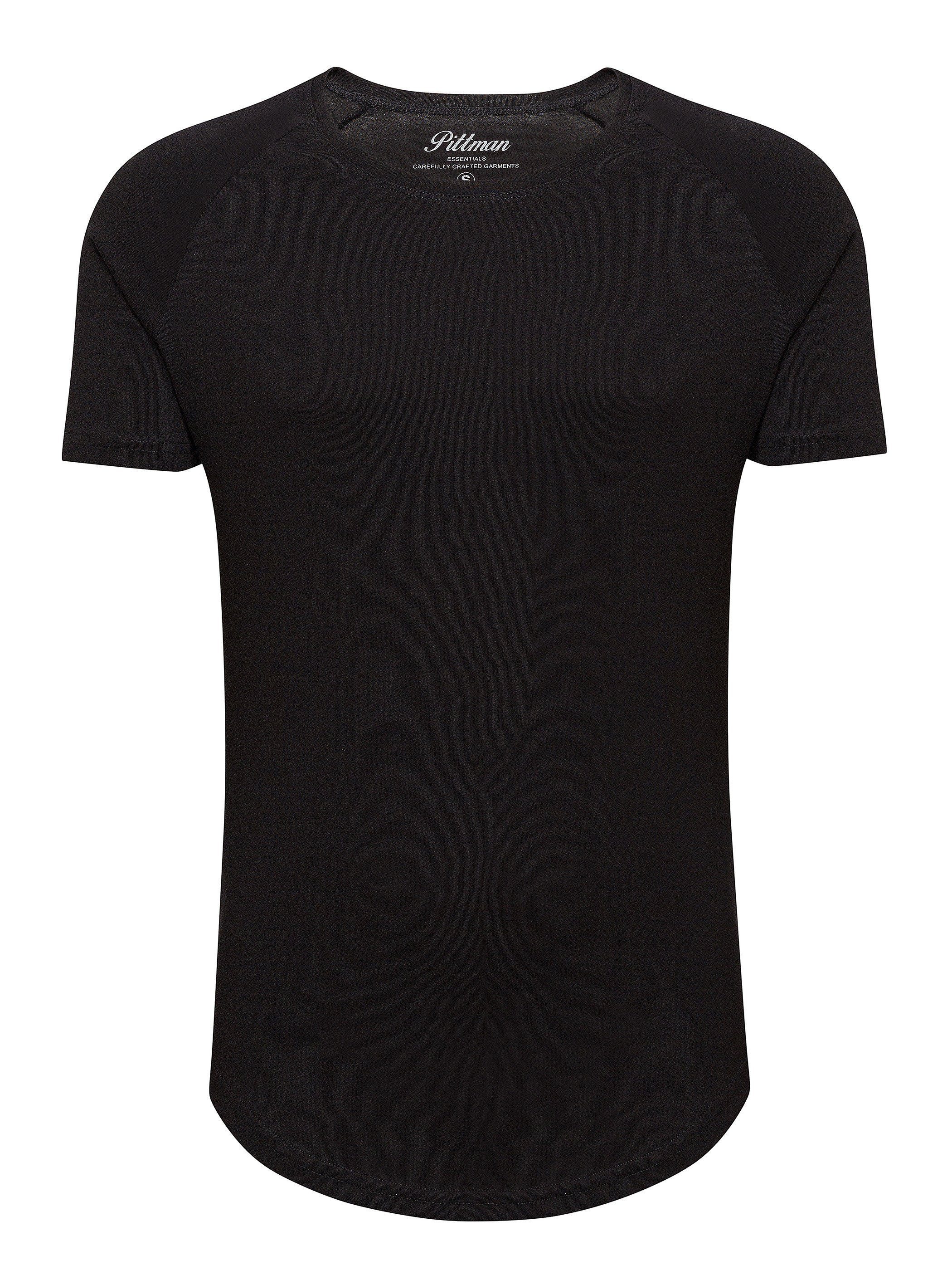 Pittman T-Shirt 3-Pack Herren T-Shirt Finn (Set, 3er-Pack) Oversize Rundhals T-Shirt