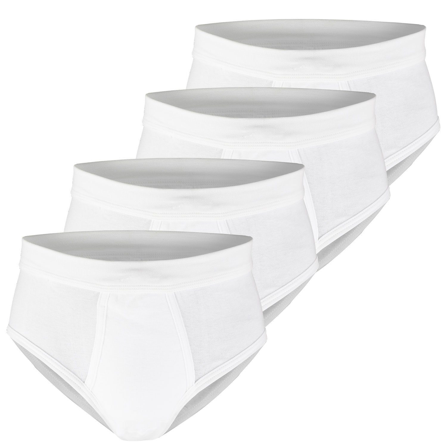 GÖTZBURG Slip (4-St) klassische Feinripp Herren Slips mit Eingriff im 4er P günstig online kaufen