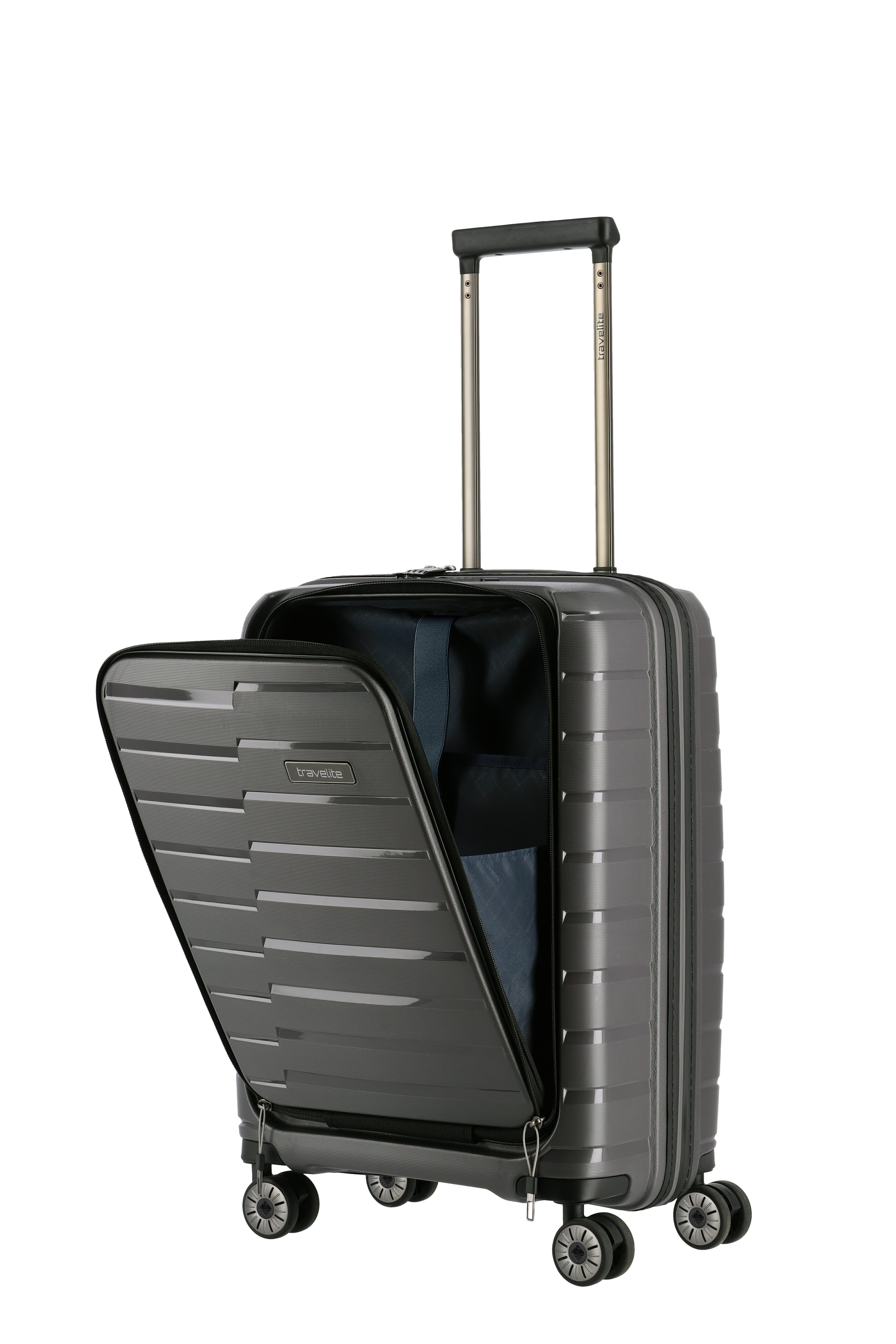 travelite Trolley AIR BASE Reisekoffer Hartschale, 4 Rollen, kratzresistenter Oberfläche und cleverer Innenaufteilung – Bild 5 von 5