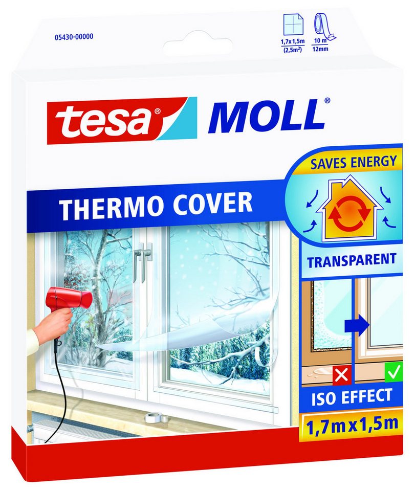 Thumbnail - tesa Türbodendichtung tesa Moll Fenster Isolierfolie Thermo Cover 1,7 x