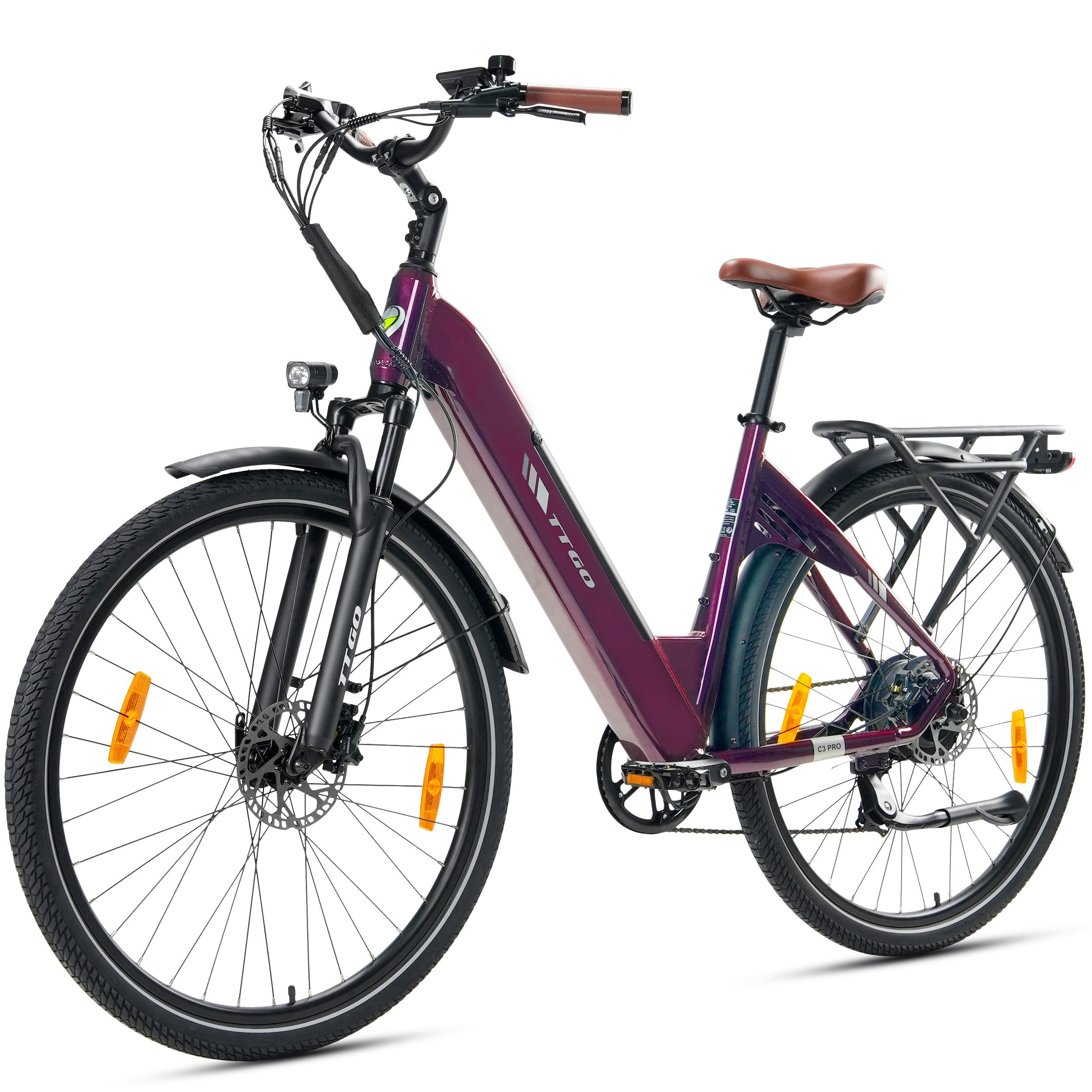 Vankel E-Bike C3 pro Damen Herren 28x2,0'' Citybike 720WH Pedelec 20Ah max.120km, Kettenschaltung, Heckmotor, 720 Wh, MTB E Mountainbike Pedelec E-bike für Damen u. Herren
