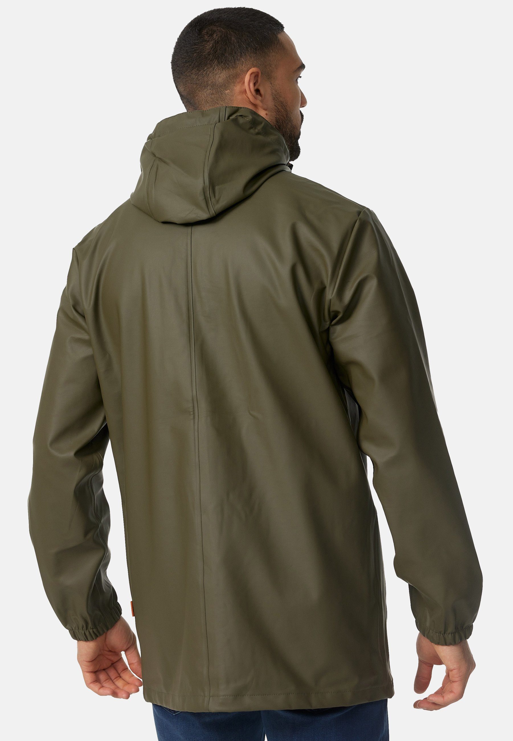 Indicode Regenjacke Herren Malmoe Nässeschutz Herrenjacke halblange, mit Kapuze