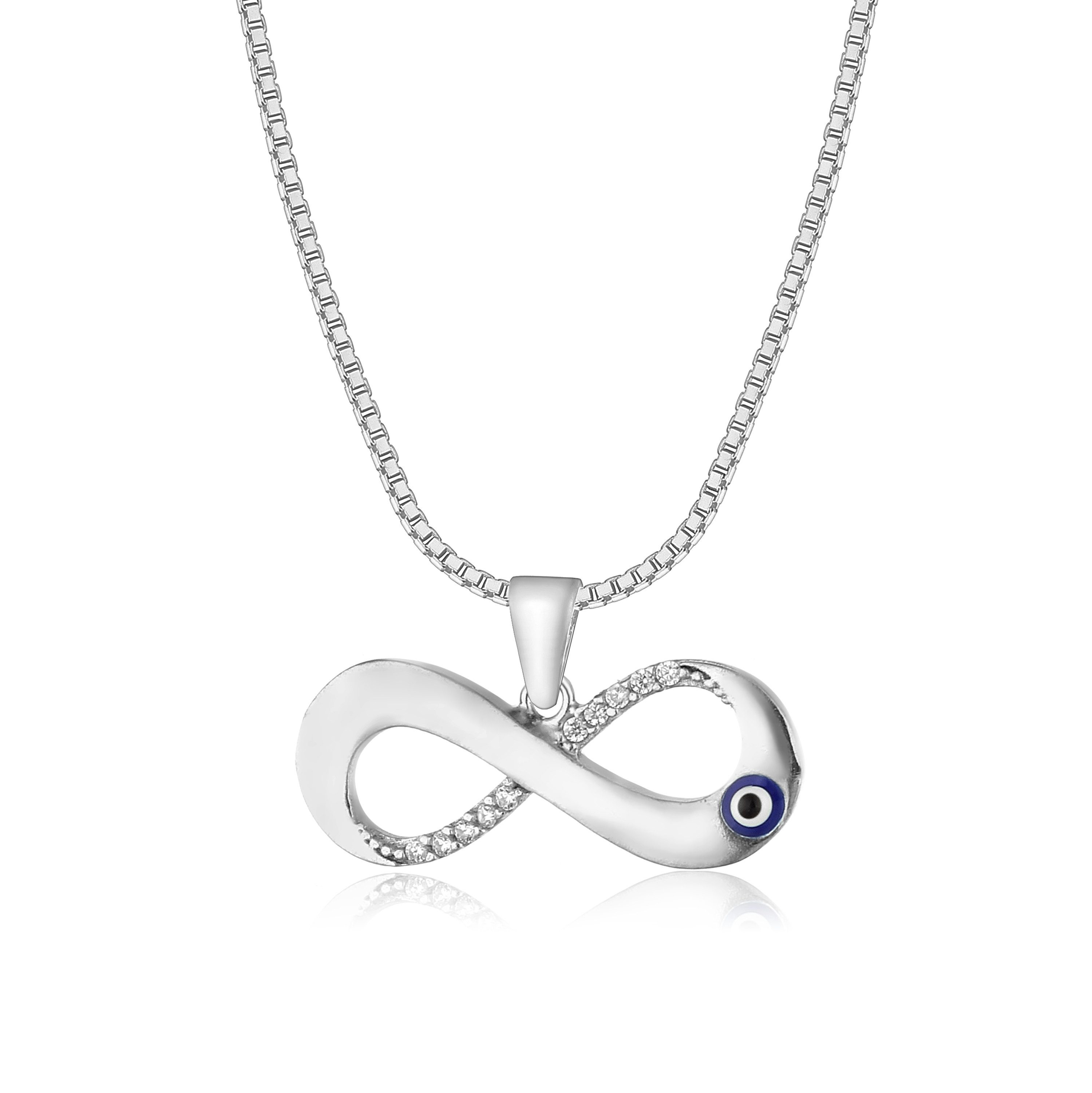 NAHLE Kette mit Anhänger Silberkette Infinity Unendlichkeitsschleife (inkl. günstig online kaufen