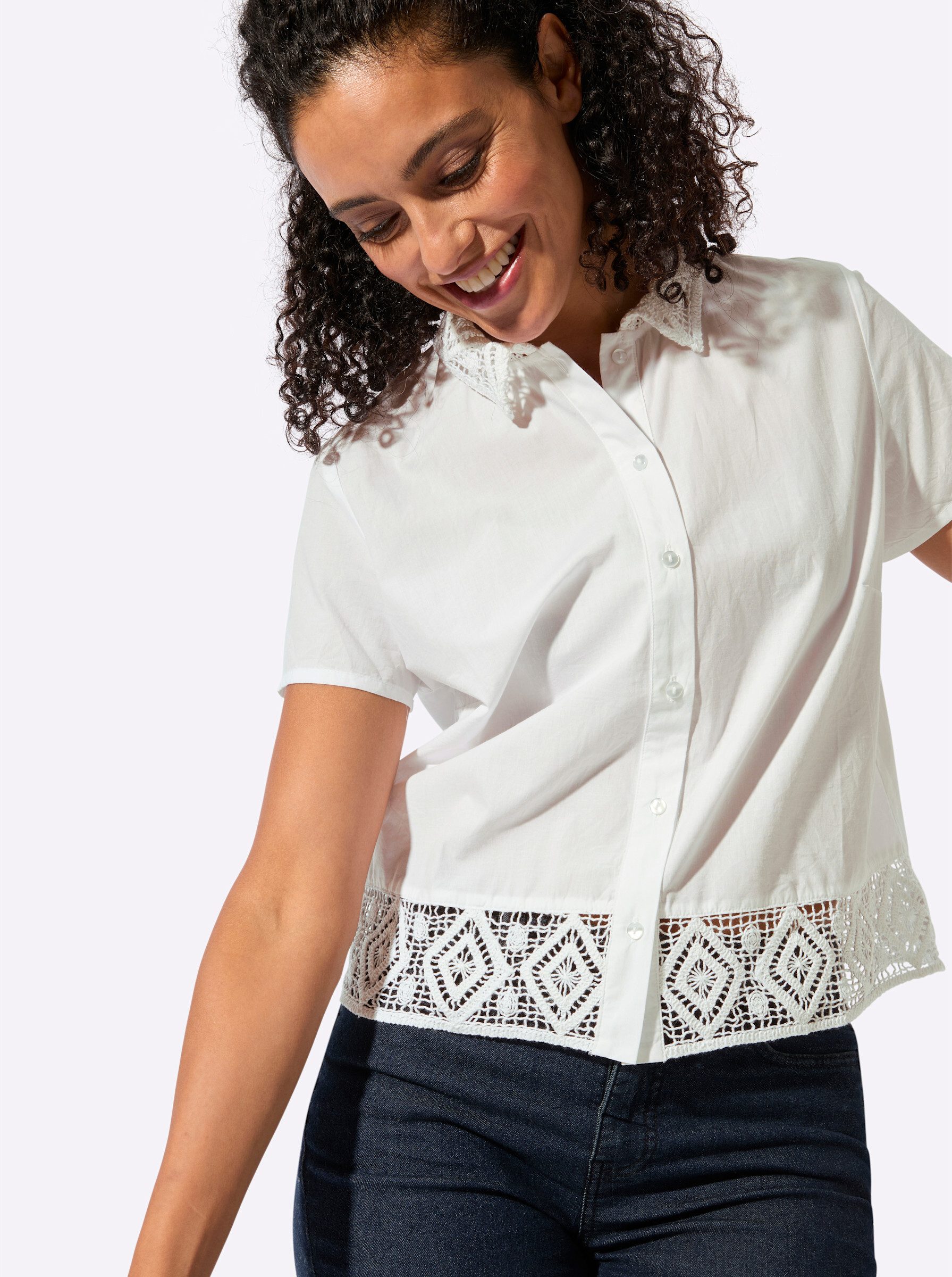 Witt Klassische Bluse Bluse Kurzarm