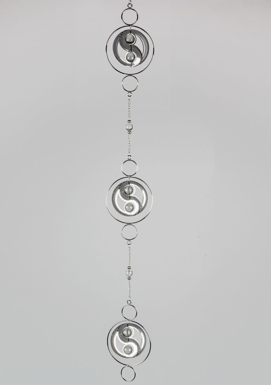 formano Sammelfigur Deko Fensterhänger Yin-Yang 58 cm Metall Mobile silberf günstig online kaufen