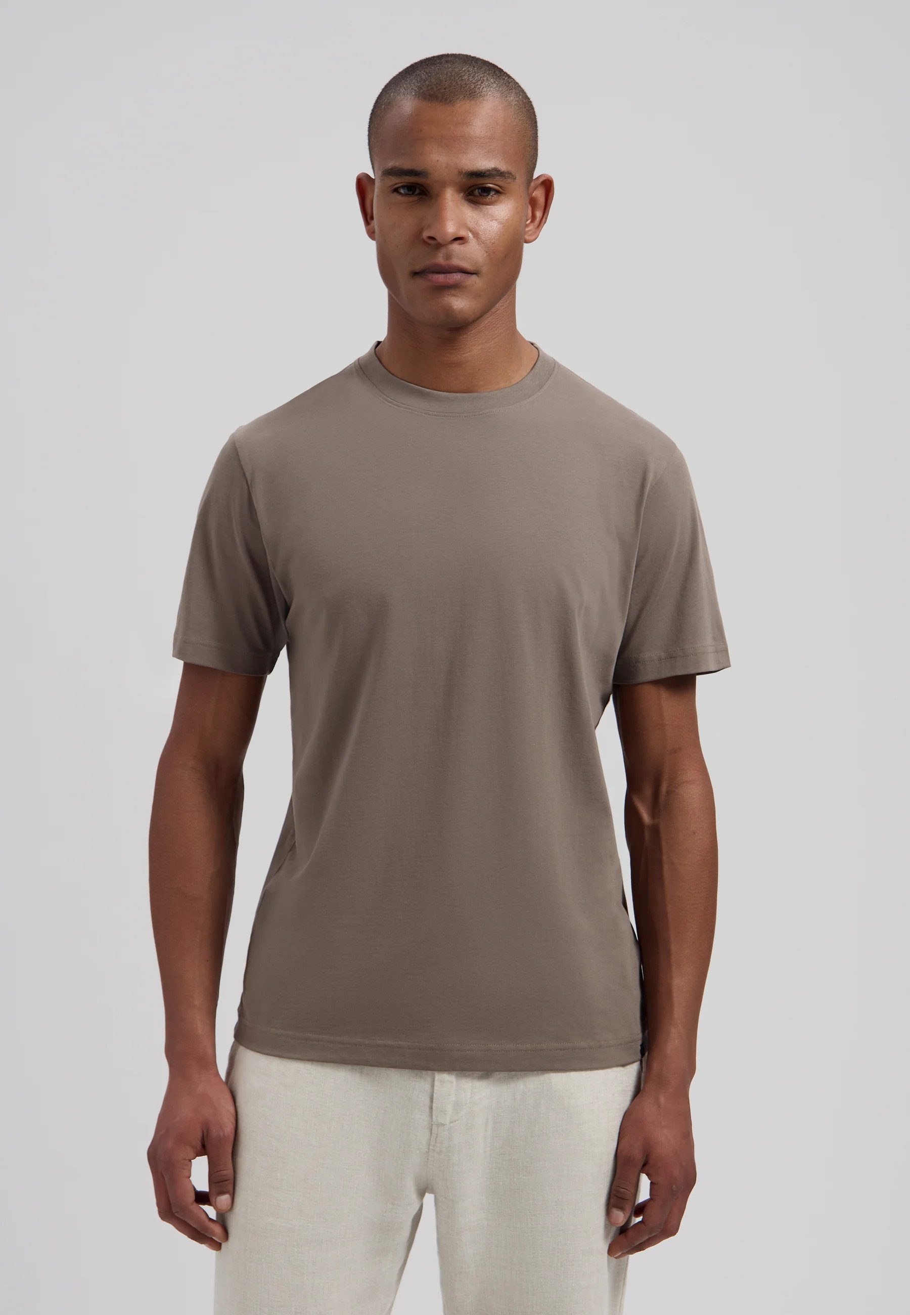 Dstrezzed Kurzarmshirt Herrenshirt - T-Shirt - Sommershirt in Unifarbe