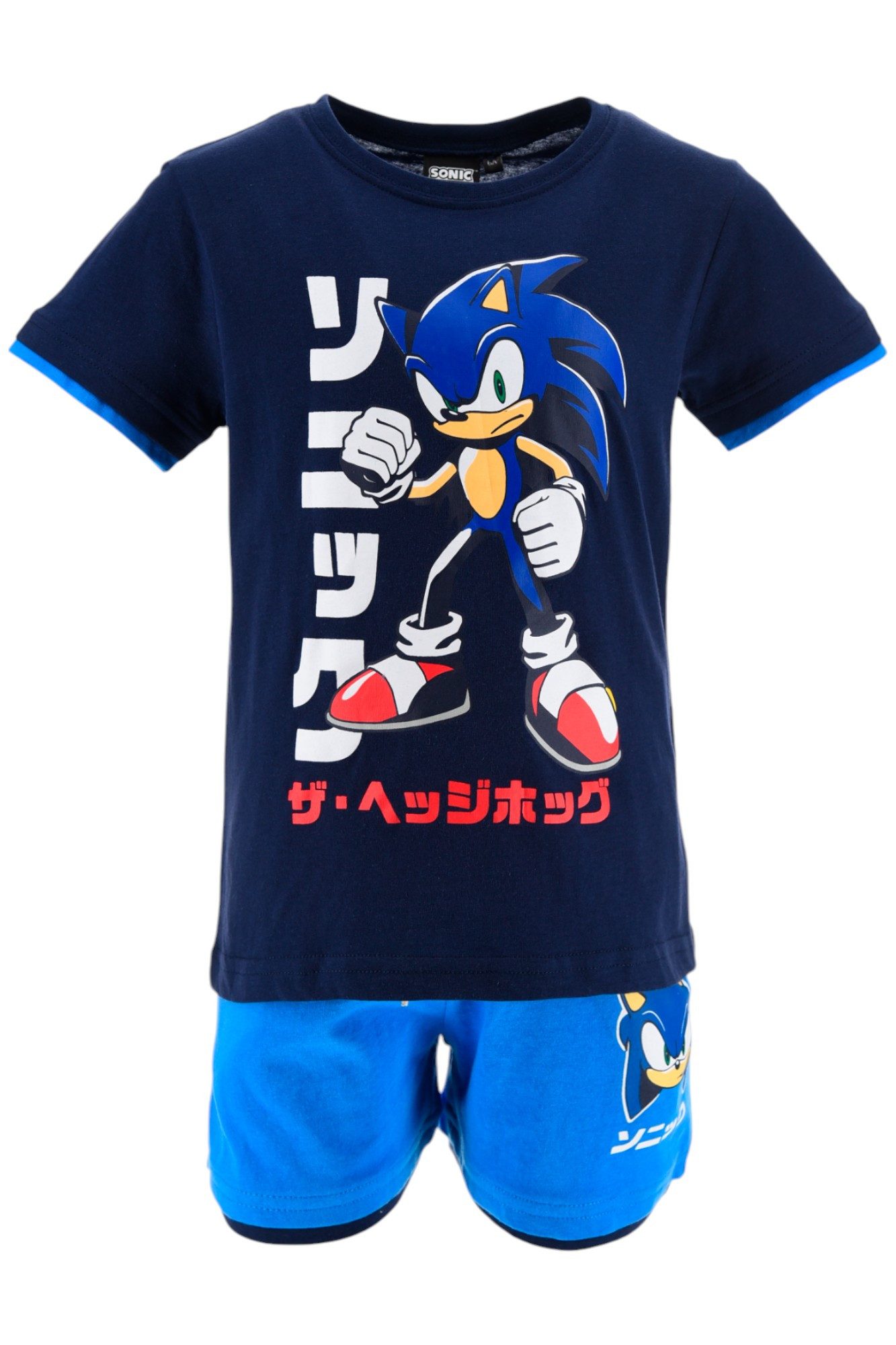 Sonic SEGA T-Shirt Sonic - SEGA (2-tlg) Jungen Sommeroutfit Gr. 98 - 128 cm
