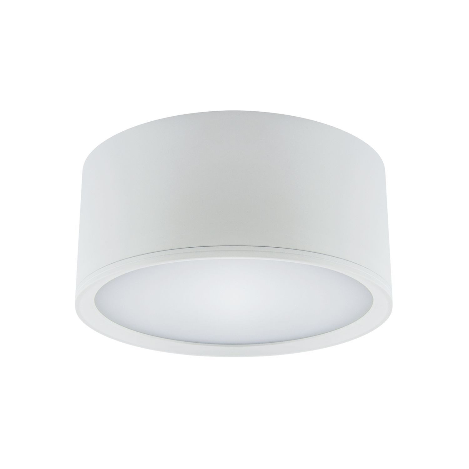 Licht-Erlebnisse Deckenleuchte BAILEY, LED, Neutralweiß, LED Ø 15 cm Weiß 4100 K 1330 lm Aluminium Wohnzimmer