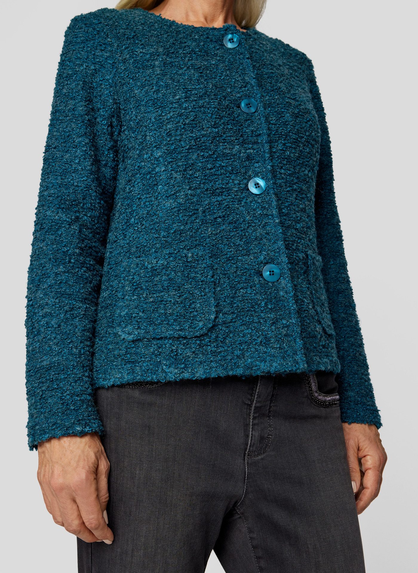Rabe Strickjacke mit Taschen