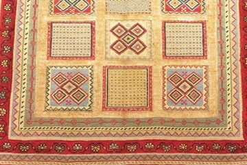 Wollteppich Afshar Sirjan Teppich handgeknüpft rot, morgenland, quadratisch, Höhe: 8 mm, handgeknüpft