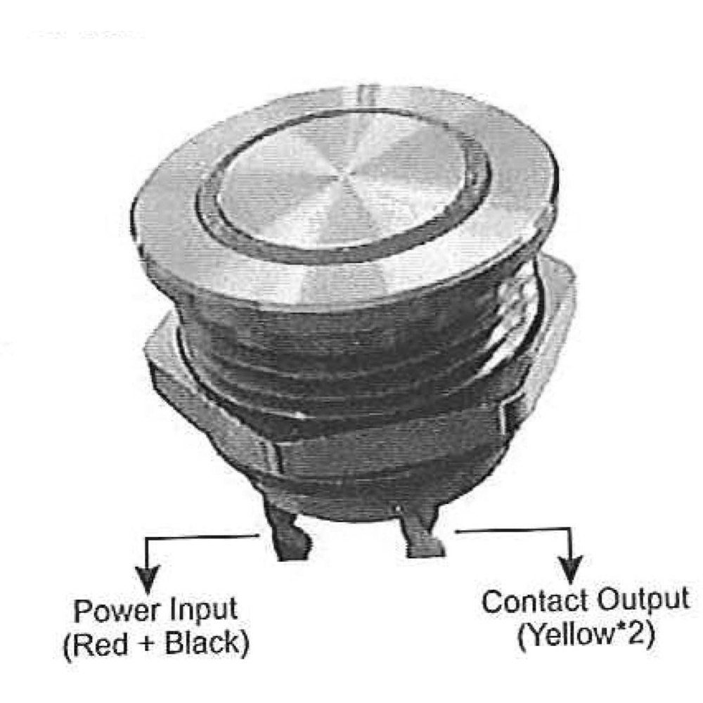 24 Türklingelknopf RF-4707816 mit Klingeltaster Renkforce Piezo Weiß Renkforce Edelstahl, 1fach