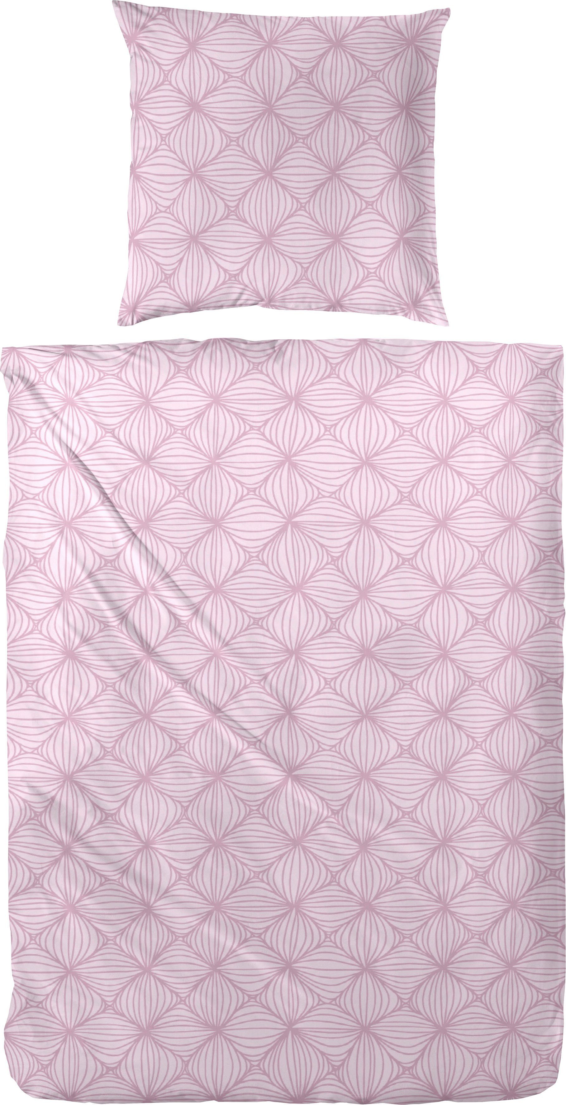 Bettwäsche Biber-Bettwäsche Rosarot